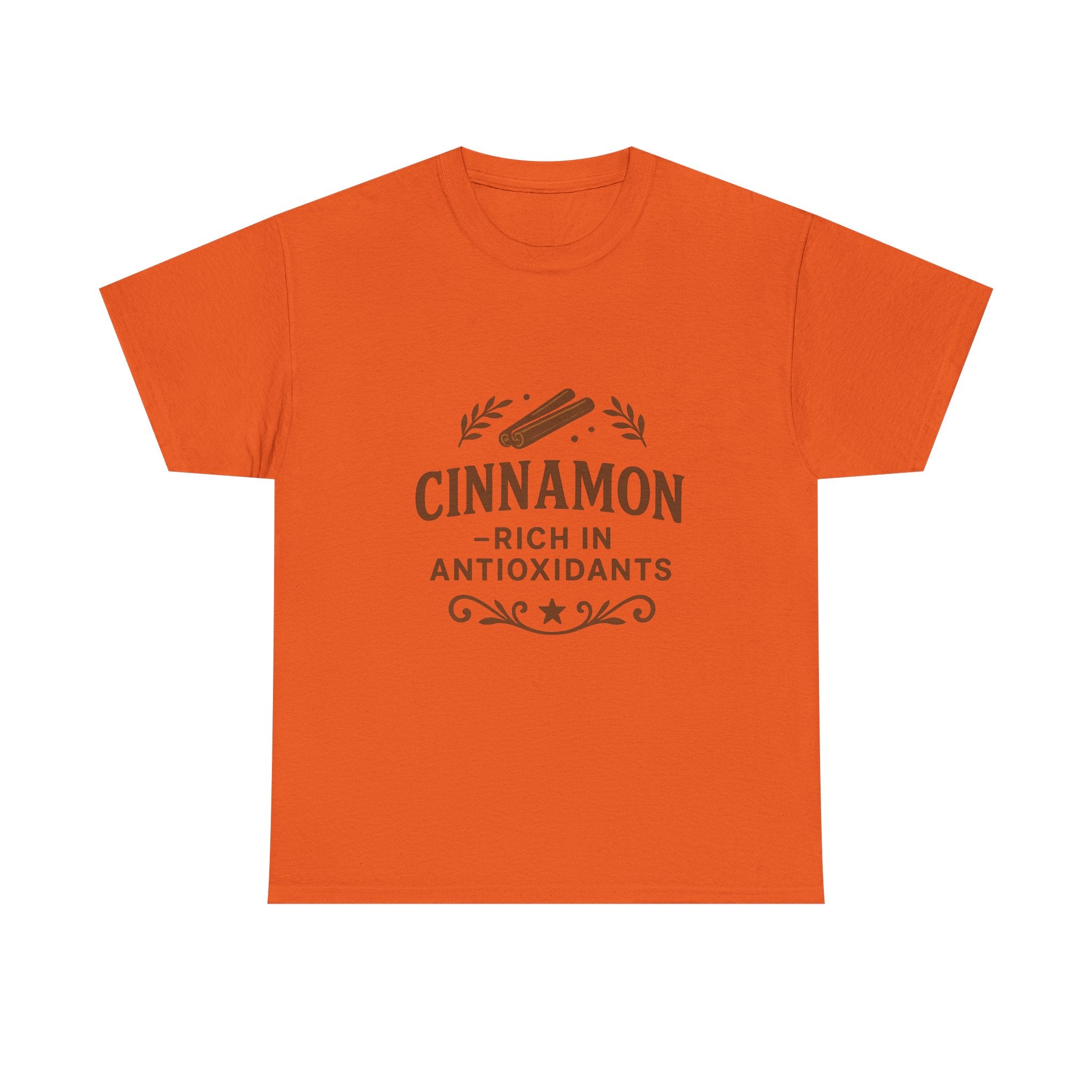 Cinnamon Antioxidant Unisex Heavy Cotton Tee, Relaxed Fit Tee, Gift for Health Enthusiasts, Casual Statement Shirt, Funny Foodie Apparel