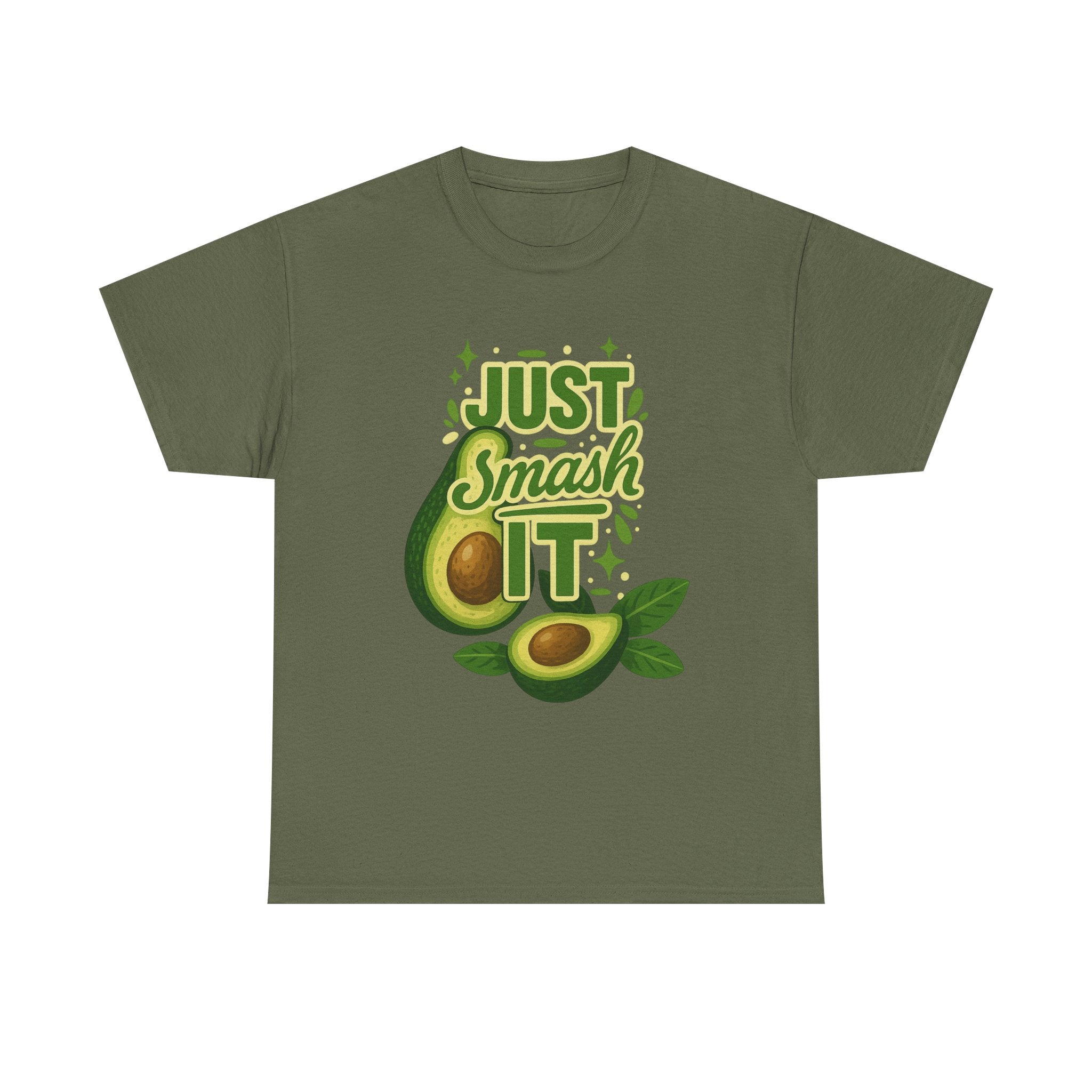 Avocado Lover Tee, Just Smash It T-Shirt, Funny Foodie Tee, Gift for Foodie Friends, Avocado Day Apparel, Casual Everyday Wear