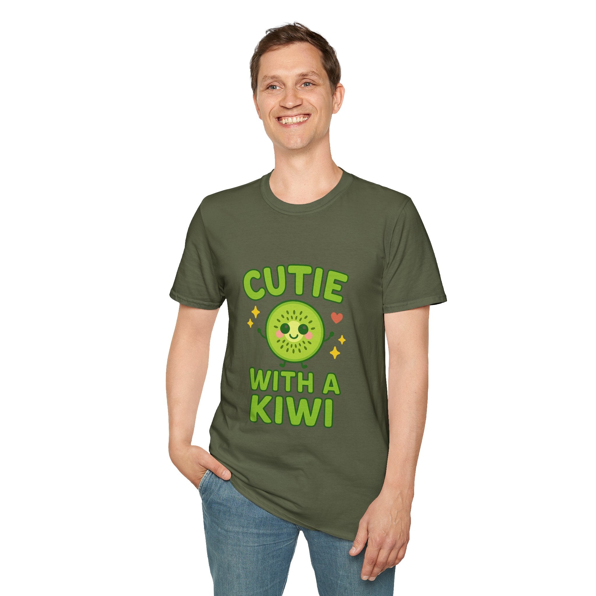 Cute Kiwi Unisex T-Shirt, Funny Tee, Gift for Fruit Lovers, Birthday, Holiday Apparel, Casual Wear, Graphic Shirt