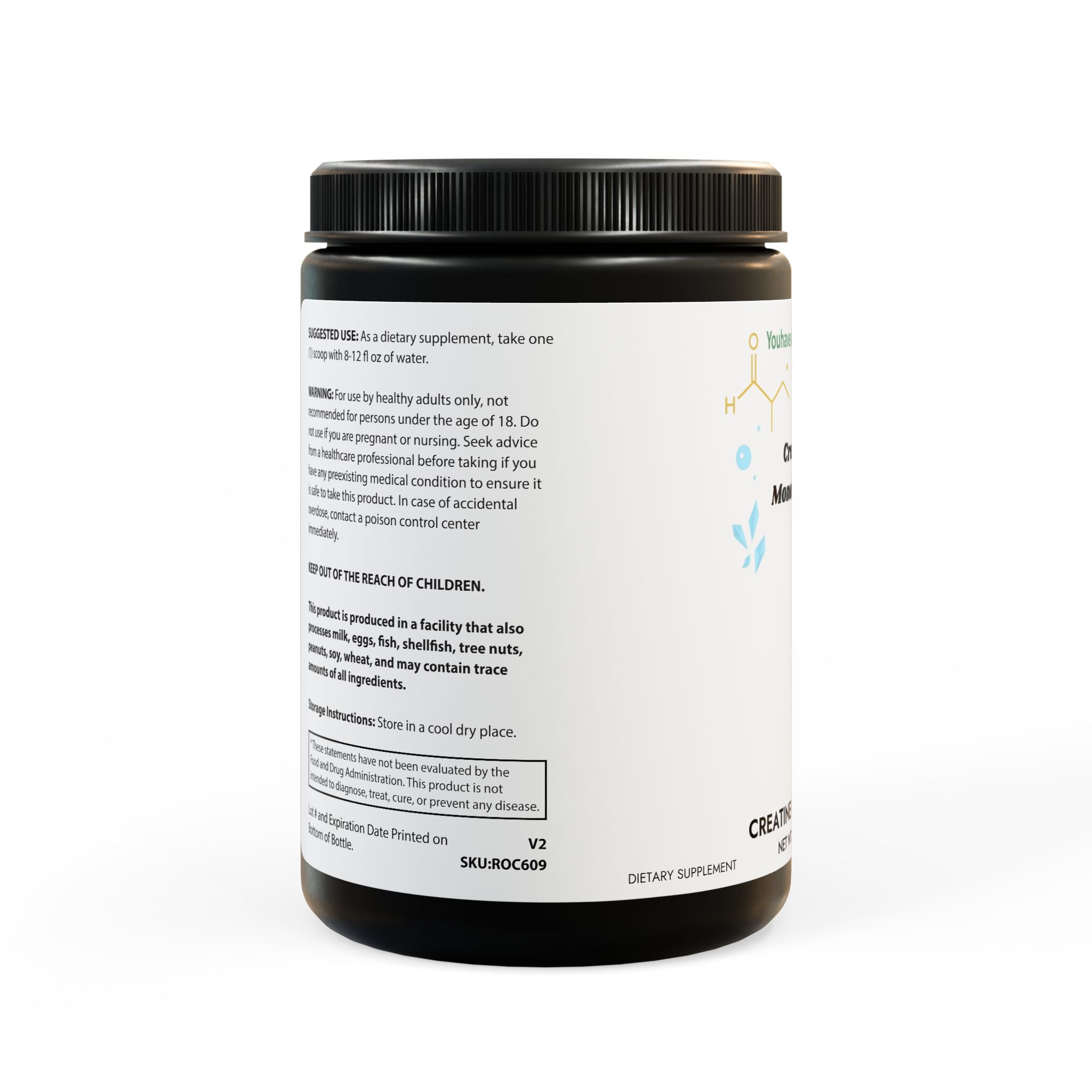 Creatine Monohydrate Supplement (300g, 10.58oz)