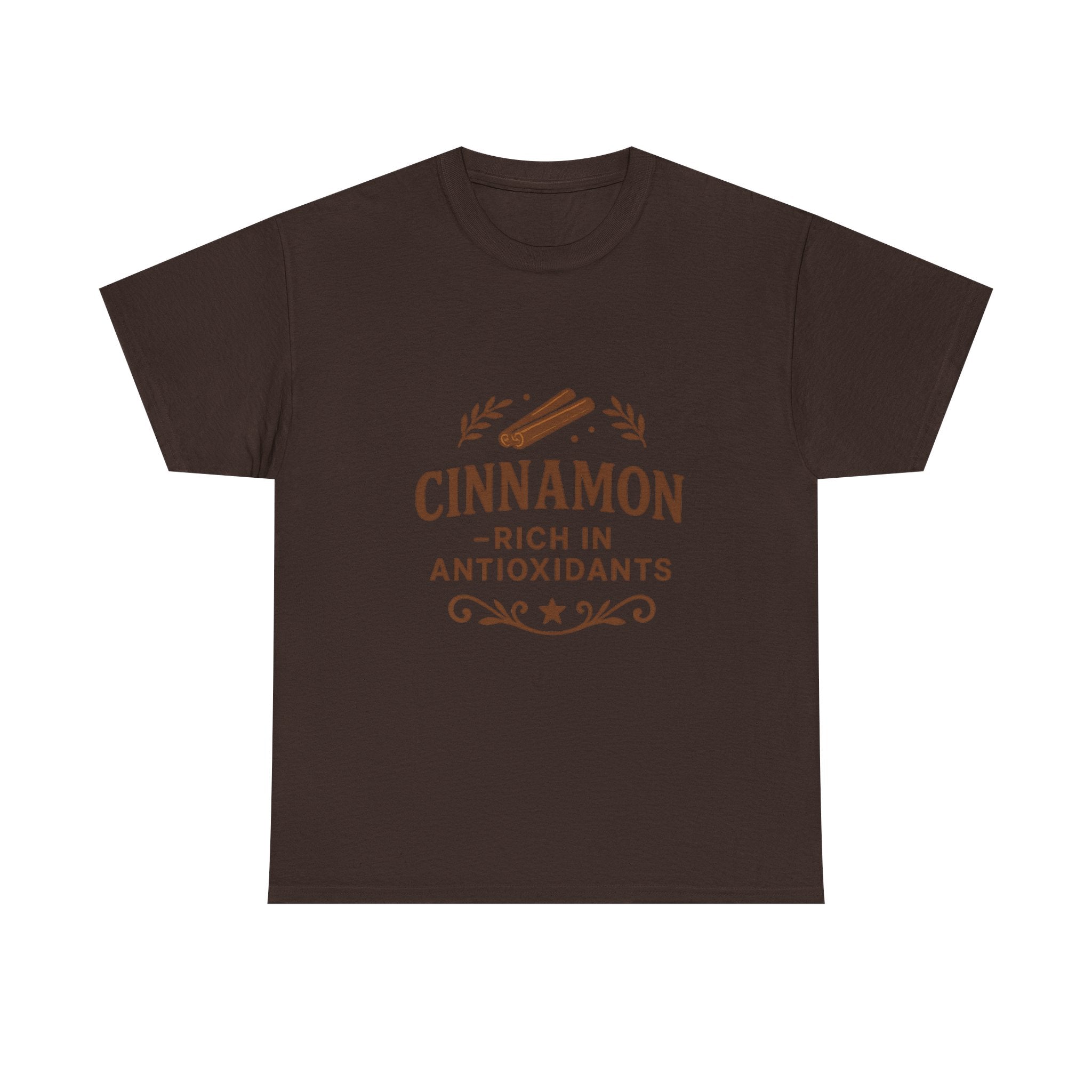 Cinnamon Antioxidant Unisex Heavy Cotton Tee, Relaxed Fit Tee, Gift for Health Enthusiasts, Casual Statement Shirt, Funny Foodie Apparel