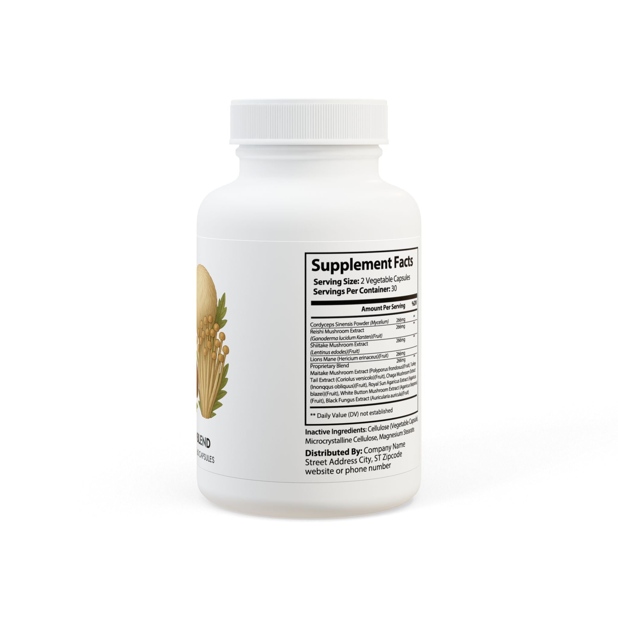 Mushroom Blend Supplement (60 Capsules)