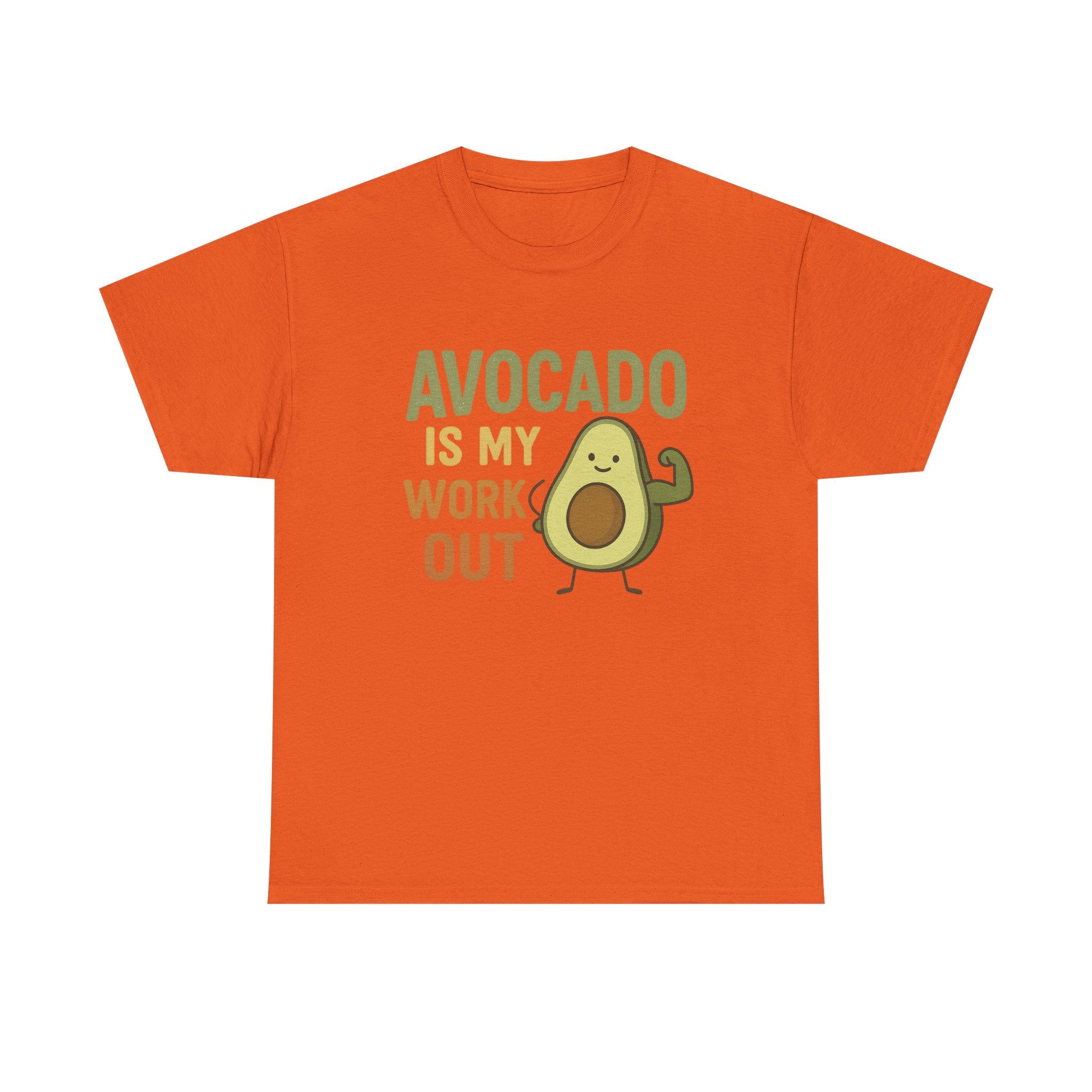 Avocado Workout Tee, Funny Fitness Shirt, Unisex Cotton Tee, Gift for Gym Lovers, Cute Food Humor Top