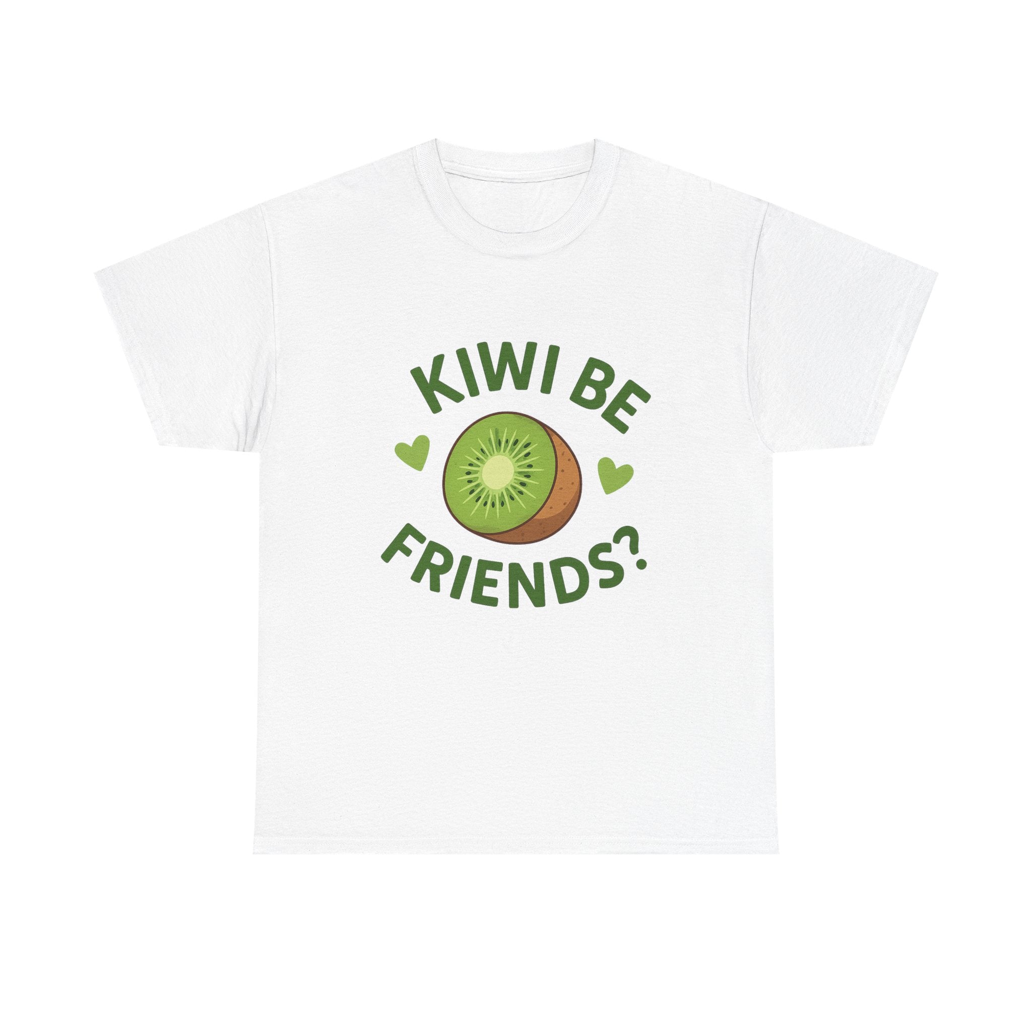 Cute Kiwi Friends Unisex Tee - Fun Graphic T-Shirt for Fruit Lovers, Perfect for Casual Wear, Gifts, Birthdays, and Summer