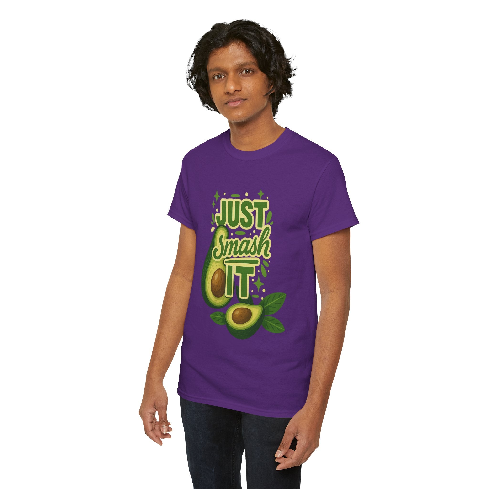 Avocado Lover Tee, Just Smash It T-Shirt, Funny Foodie Tee, Gift for Foodie Friends, Avocado Day Apparel, Casual Everyday Wear