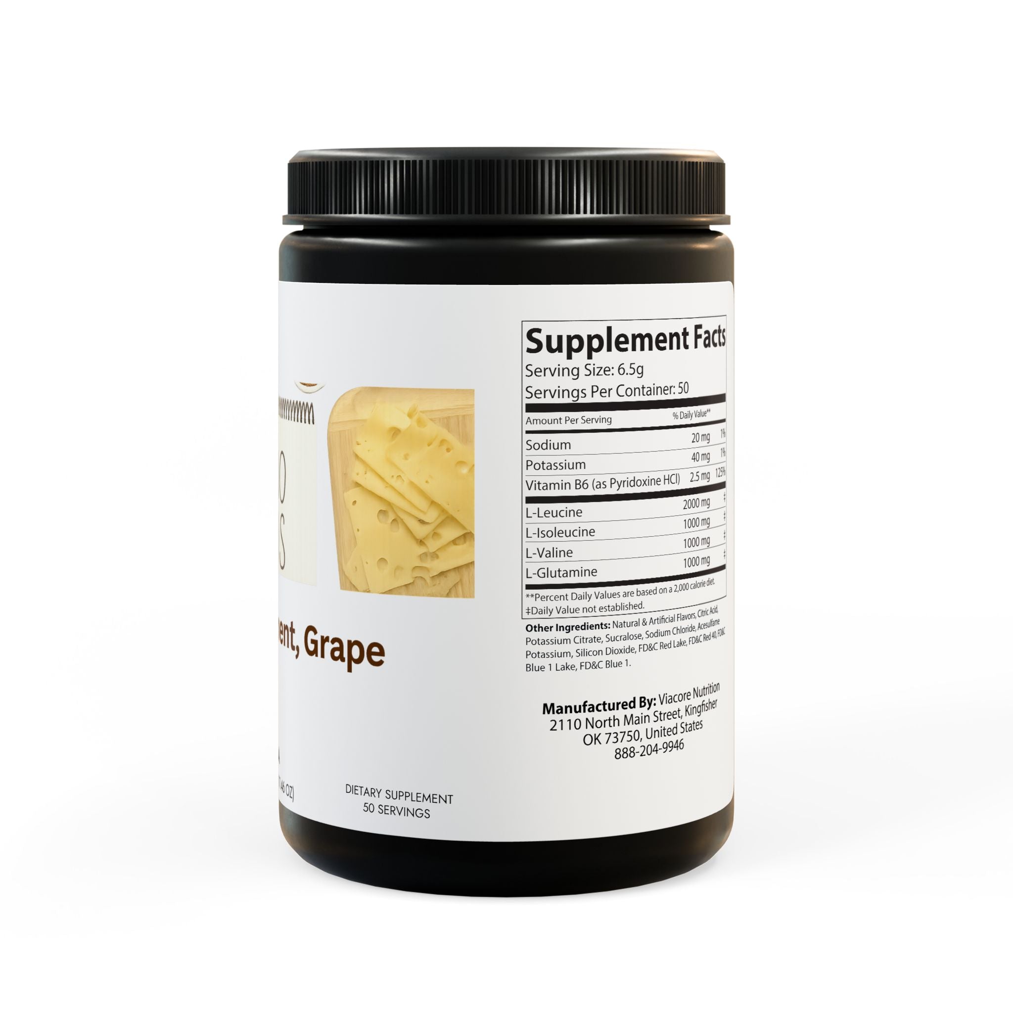 BCAA Supplement, Grape (325g, 11.46oz, 50 servings)