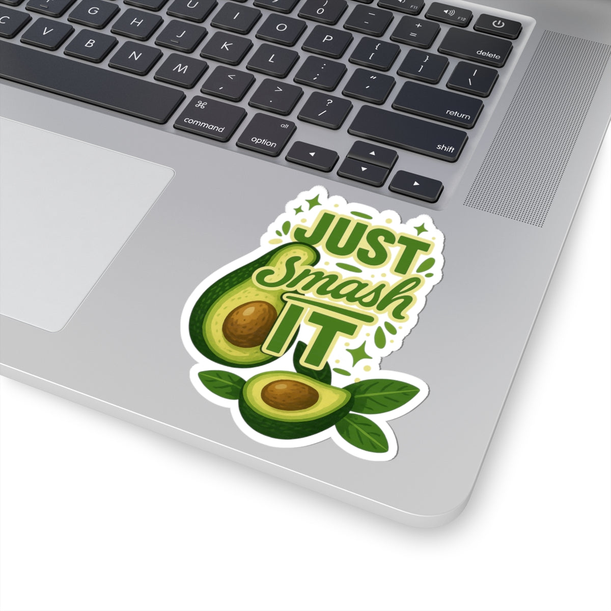 Avocado Kiss-Cut Stickers for Fun Decor, Just Smash It Design, Perfect for Laptops, Journals, Gifts, Party Favors, Wall Art