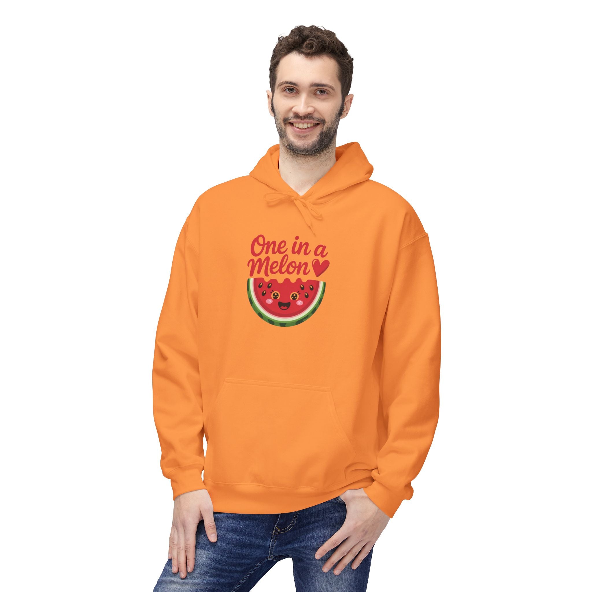 Cute Watermelon Hoodie – "One in a Melon" Unisex Midweight Fleece