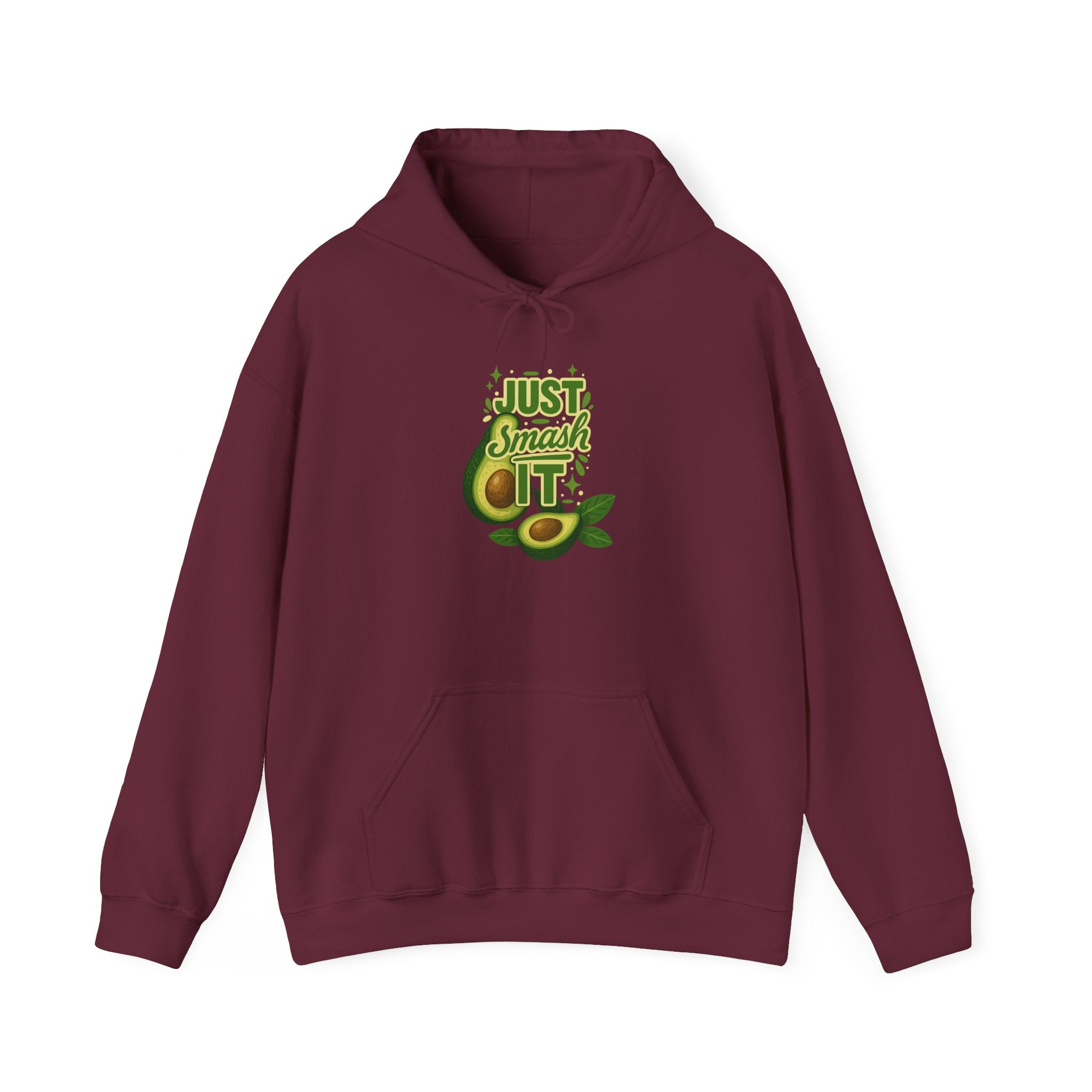 Avocado Lover Hoodie | Just Smash It Sweatshirt, Cute Foodie Gift, Cozy Casual Wear, Fall Fashion, Kitchen Decor