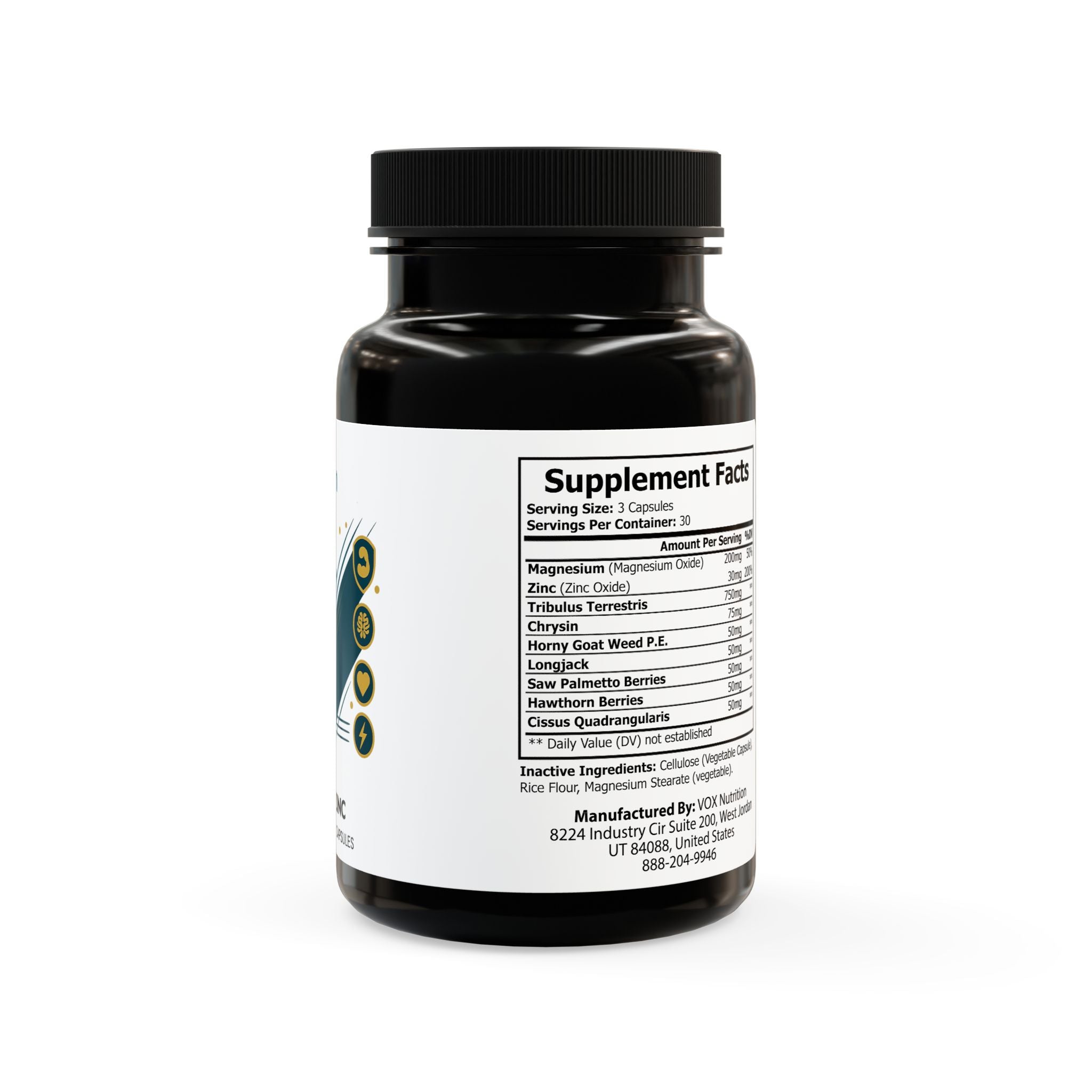 Magnesium Zinc Supplement (90 Capsules)