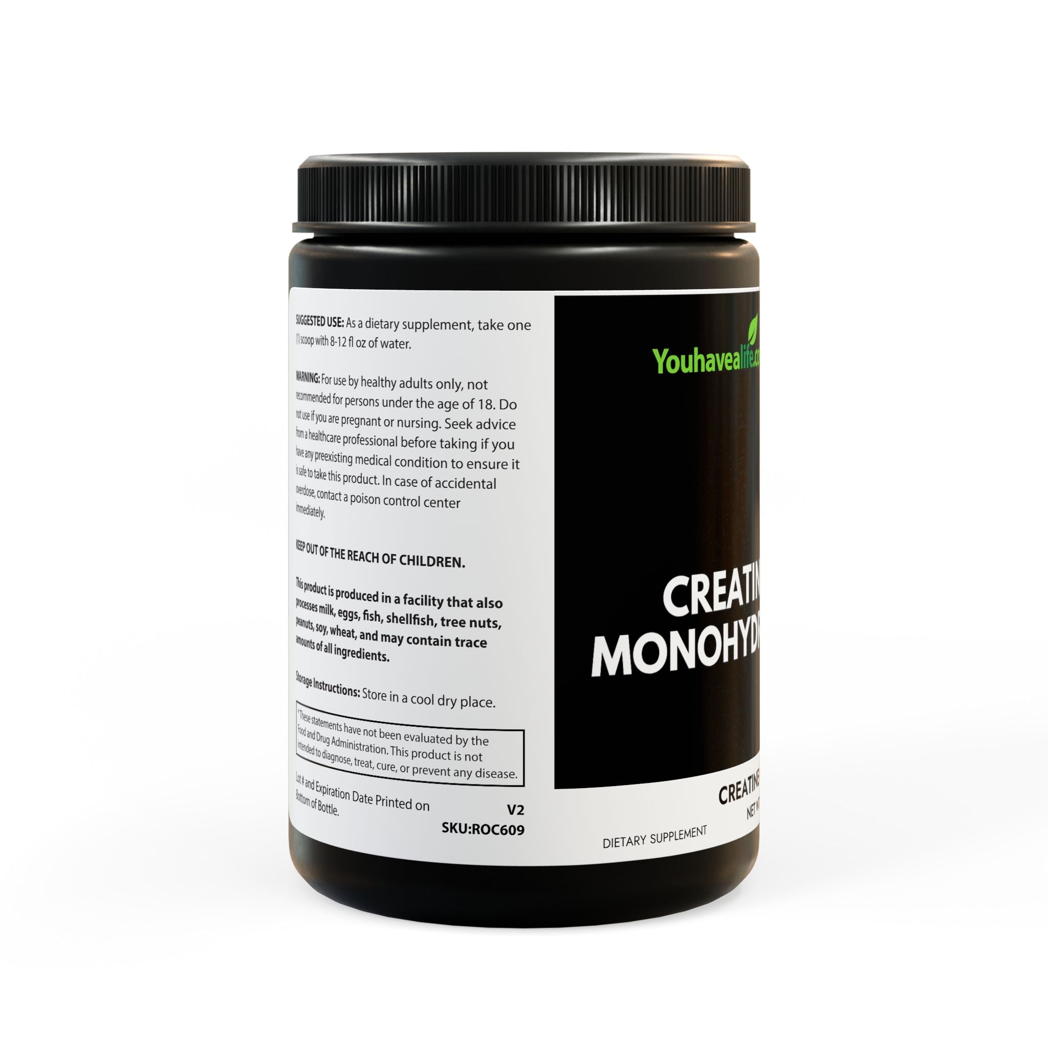 Creatine Monohydrate Supplement (300g, 10.58oz)