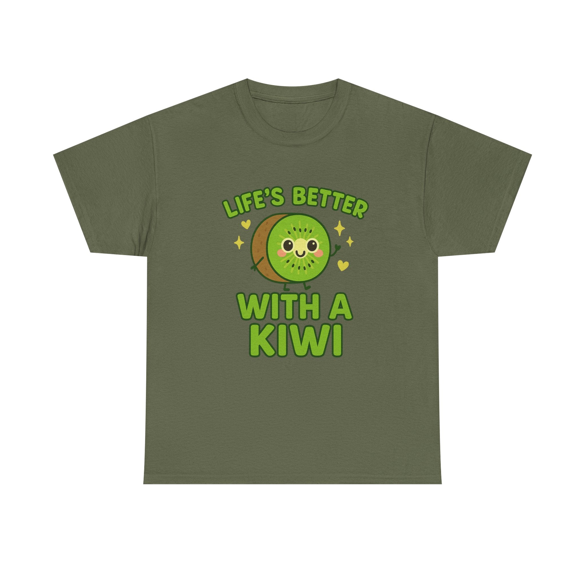 Playful Kiwi Tee - Life's Better with a Kiwi, Fun T-Shirt, Unisex Cotton Shirt, Gift for Fruit Lovers, Cute Apparel