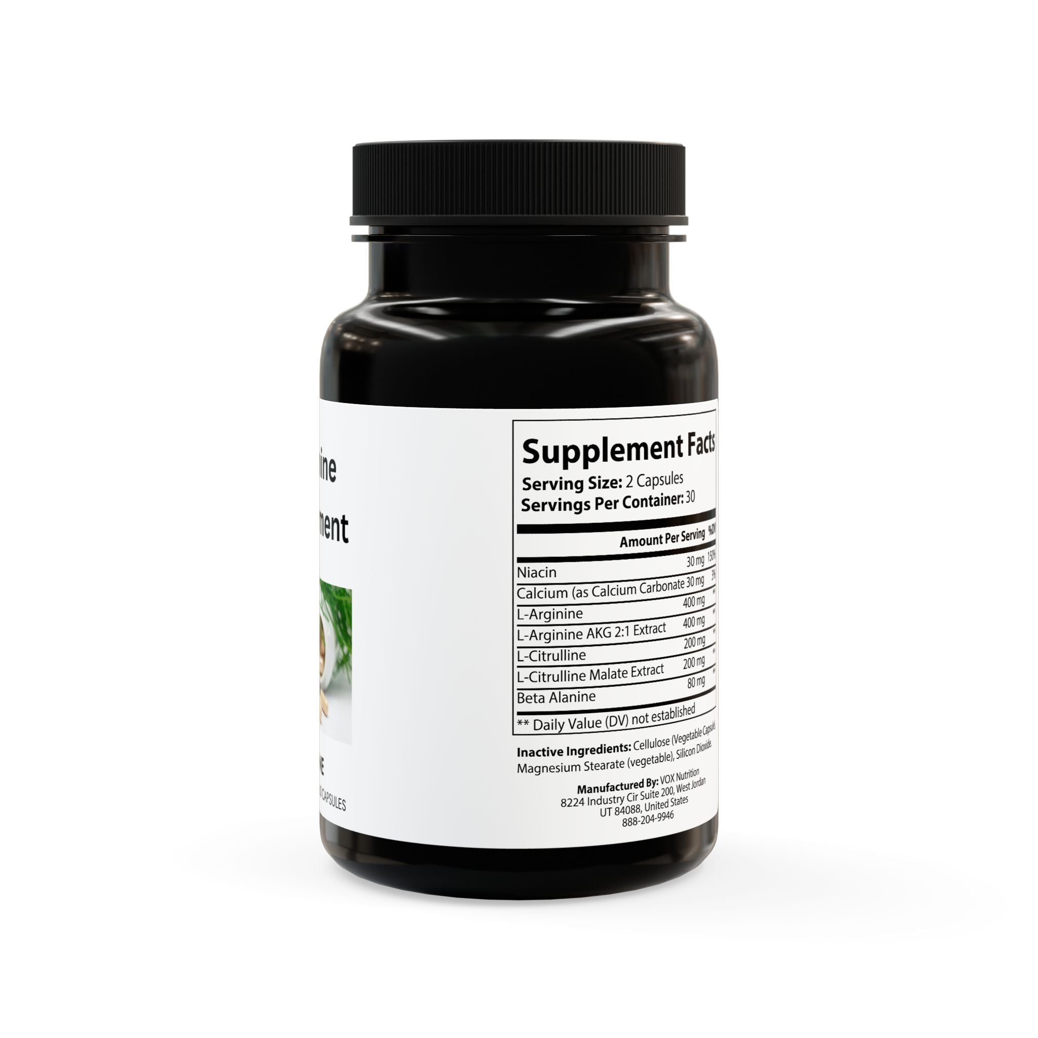 L-Arginine Supplement (60 Capsules)