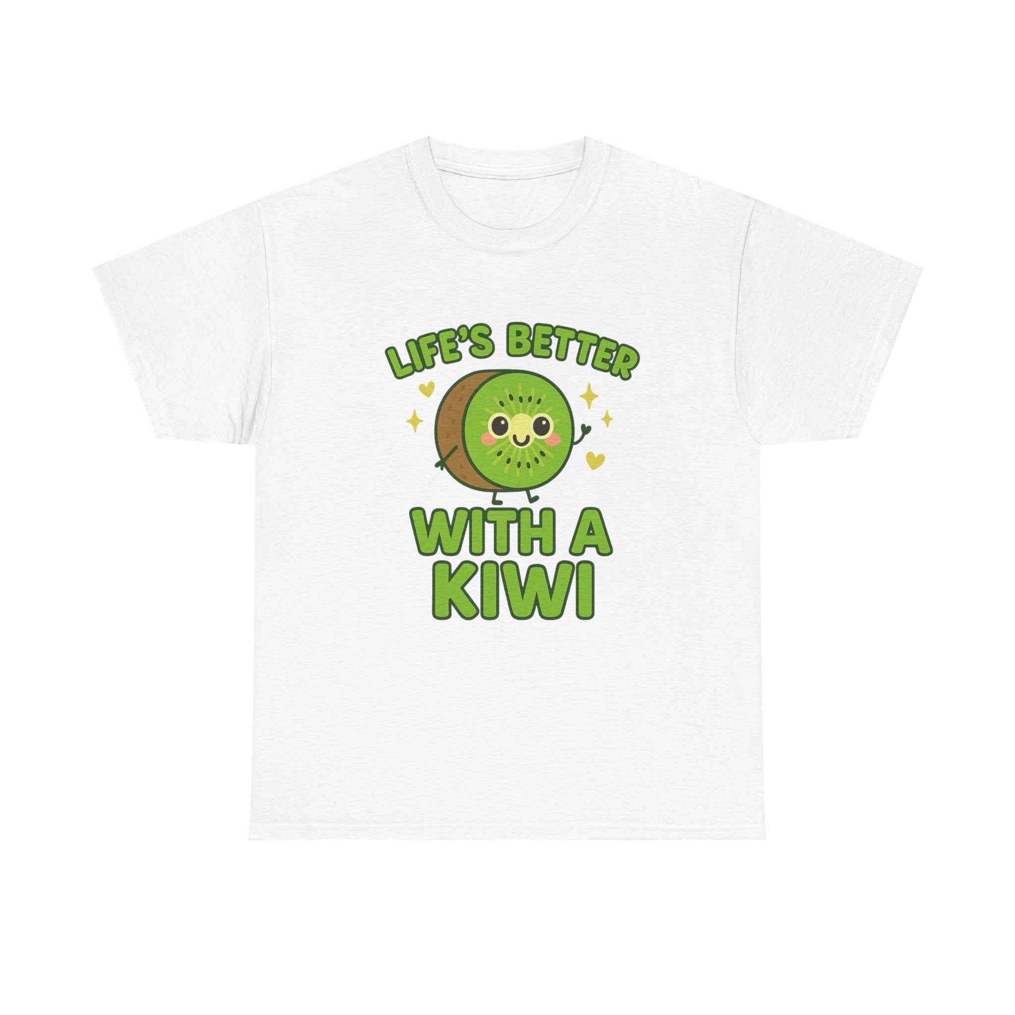 Playful Kiwi Tee - Life's Better with a Kiwi, Fun T-Shirt, Unisex Cotton Shirt, Gift for Fruit Lovers, Cute Apparel