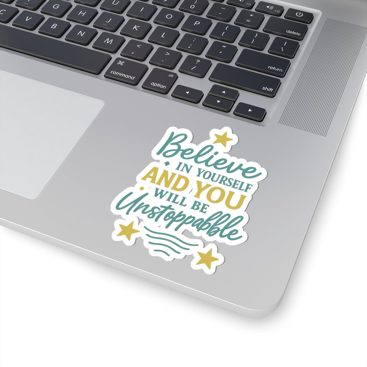 Motivational Kiss-Cut Stickers - "Believe in Yourself" Inspirational Decals