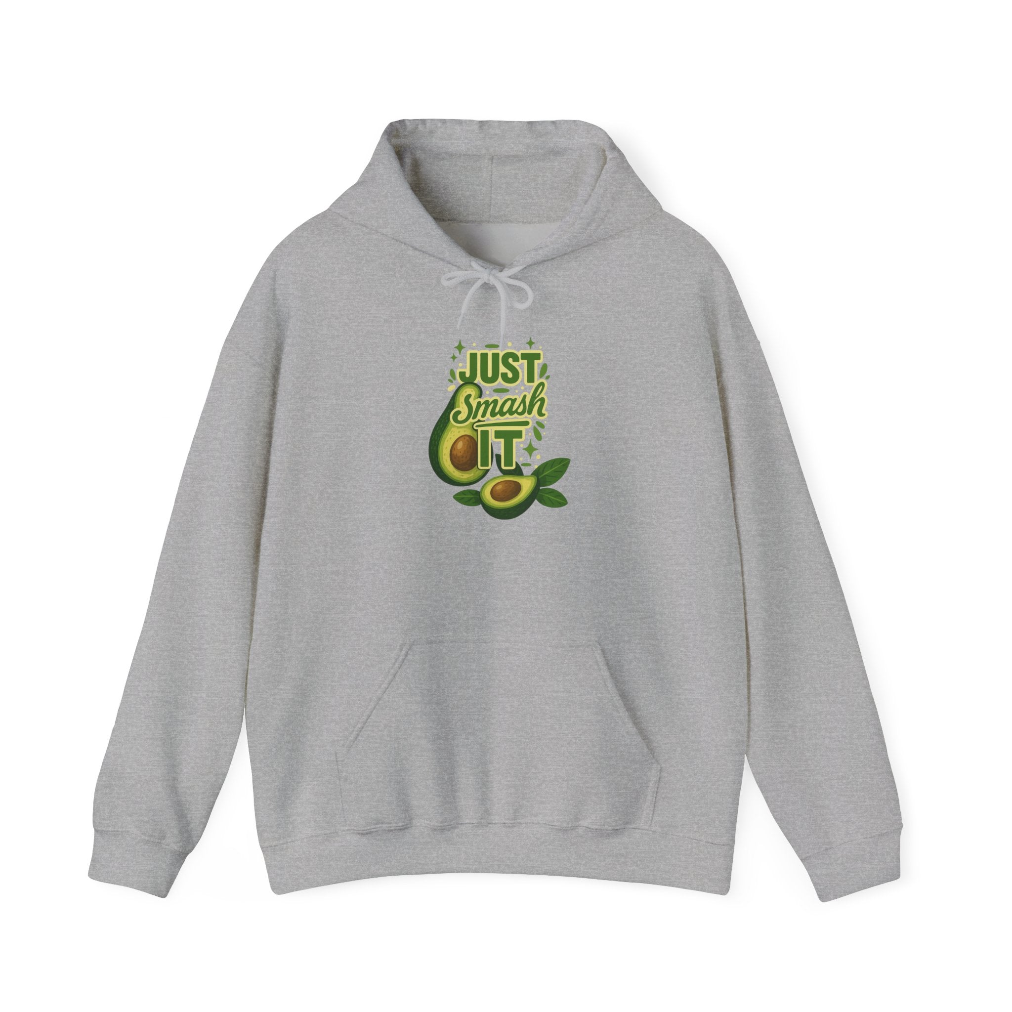 Avocado Lover Hoodie | Just Smash It Sweatshirt, Cute Foodie Gift, Cozy Casual Wear, Fall Fashion, Kitchen Decor