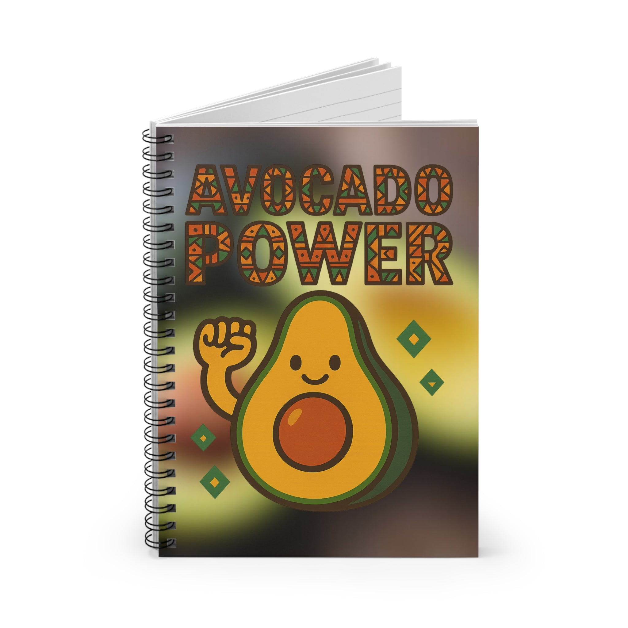 Avocado Power Spiral Notebook - Fun & Inspirational Writing Journal