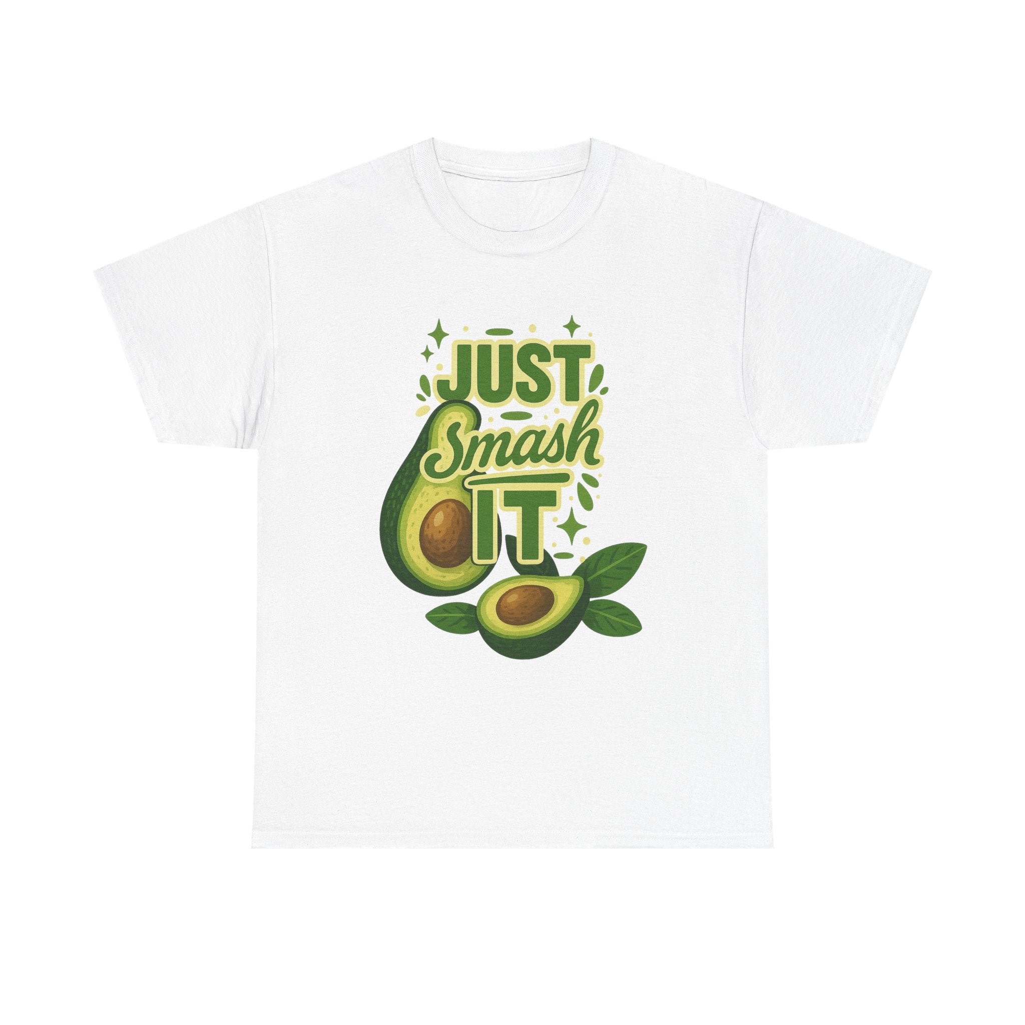 Avocado Lover Tee, Just Smash It T-Shirt, Funny Foodie Tee, Gift for Foodie Friends, Avocado Day Apparel, Casual Everyday Wear
