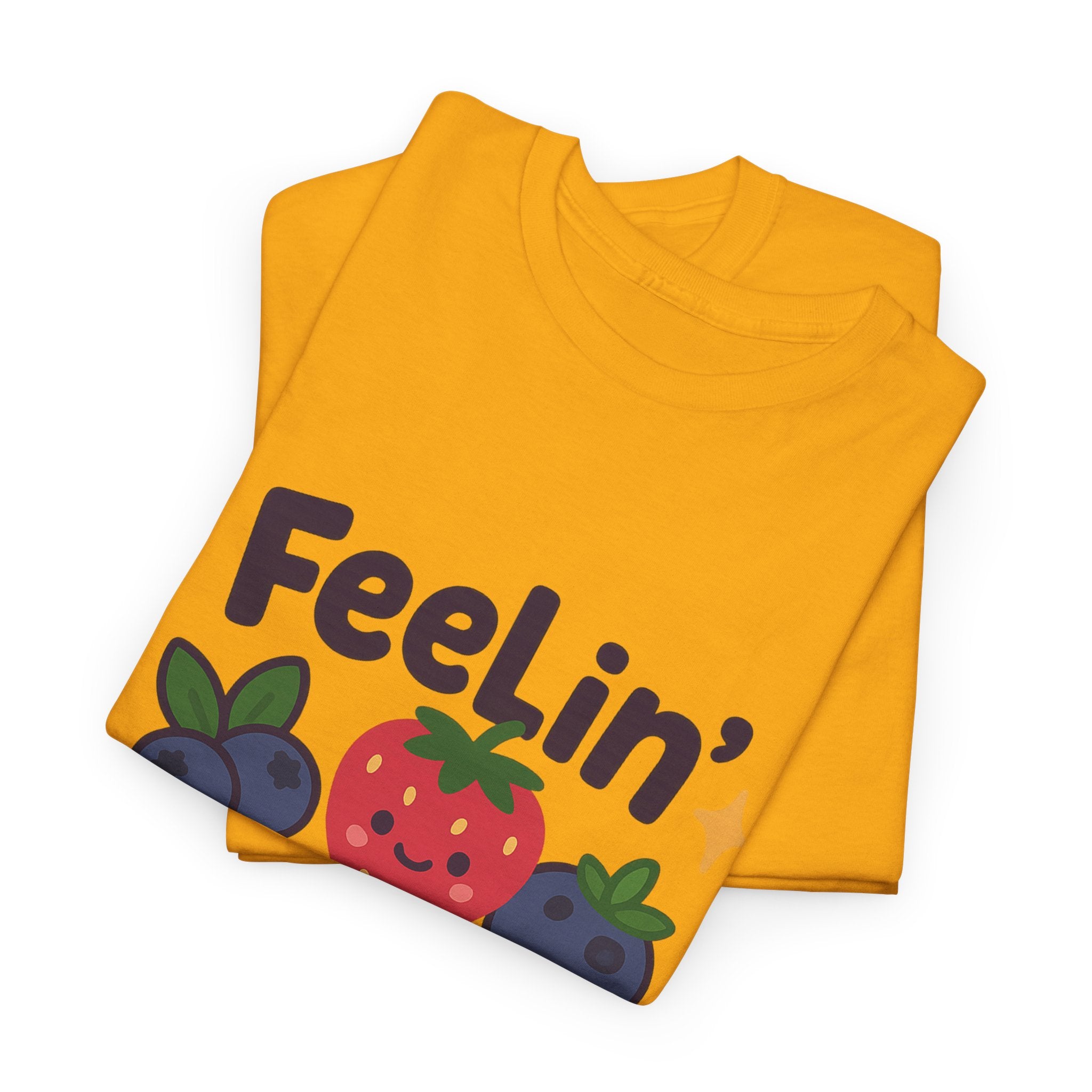 Berry Good Vibe Unisex Heavy Cotton Tee, Cute Summer Shirt, Fun Gift for Food Lovers, Berry Themed Apparel, Casual Wear