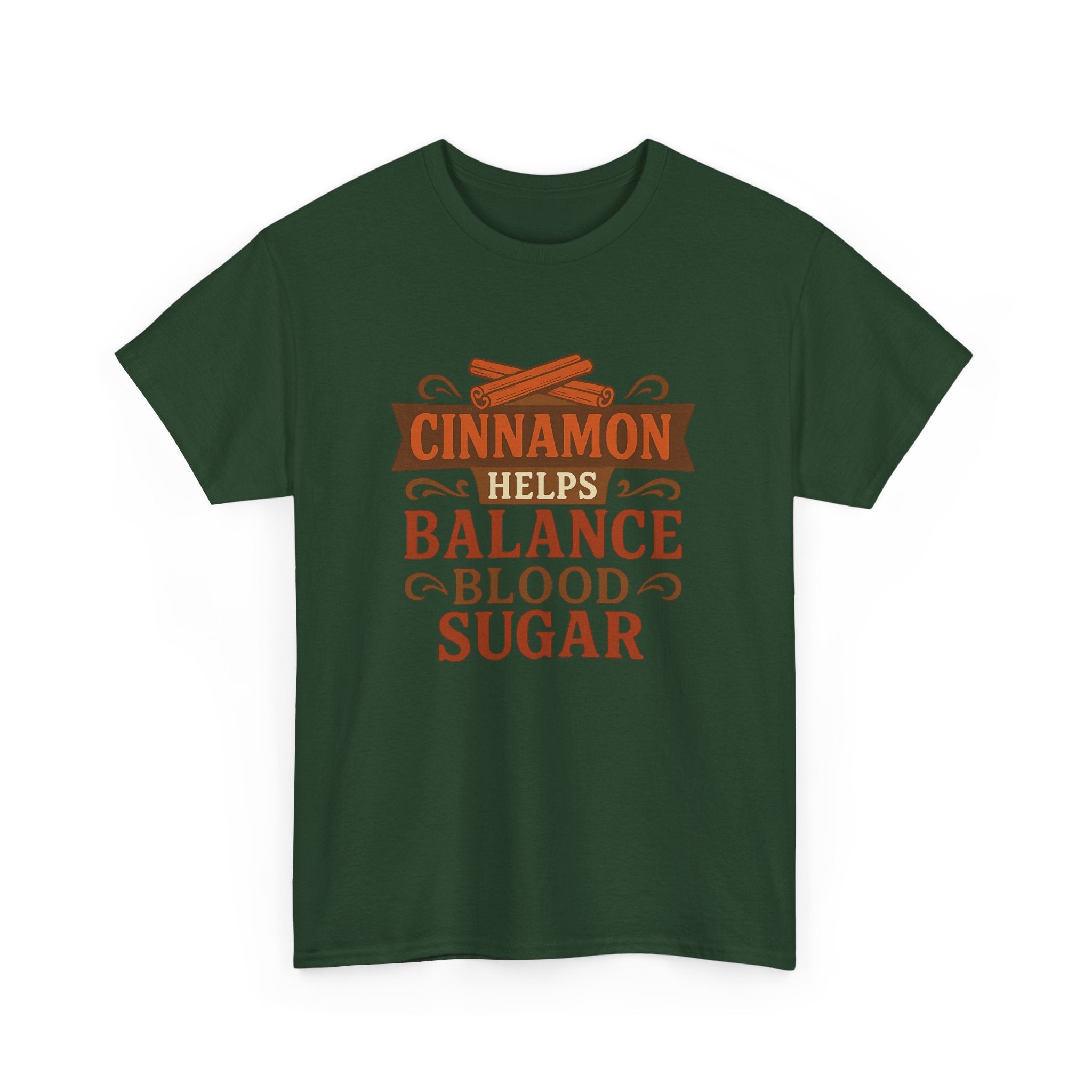 Cinnamon Wellness Tee - Balance Blood Sugar T-Shirt, Health Gift, Unisex Cotton Shirt, Herbal Remedies Apparel, Gift for Health Enthusiasts