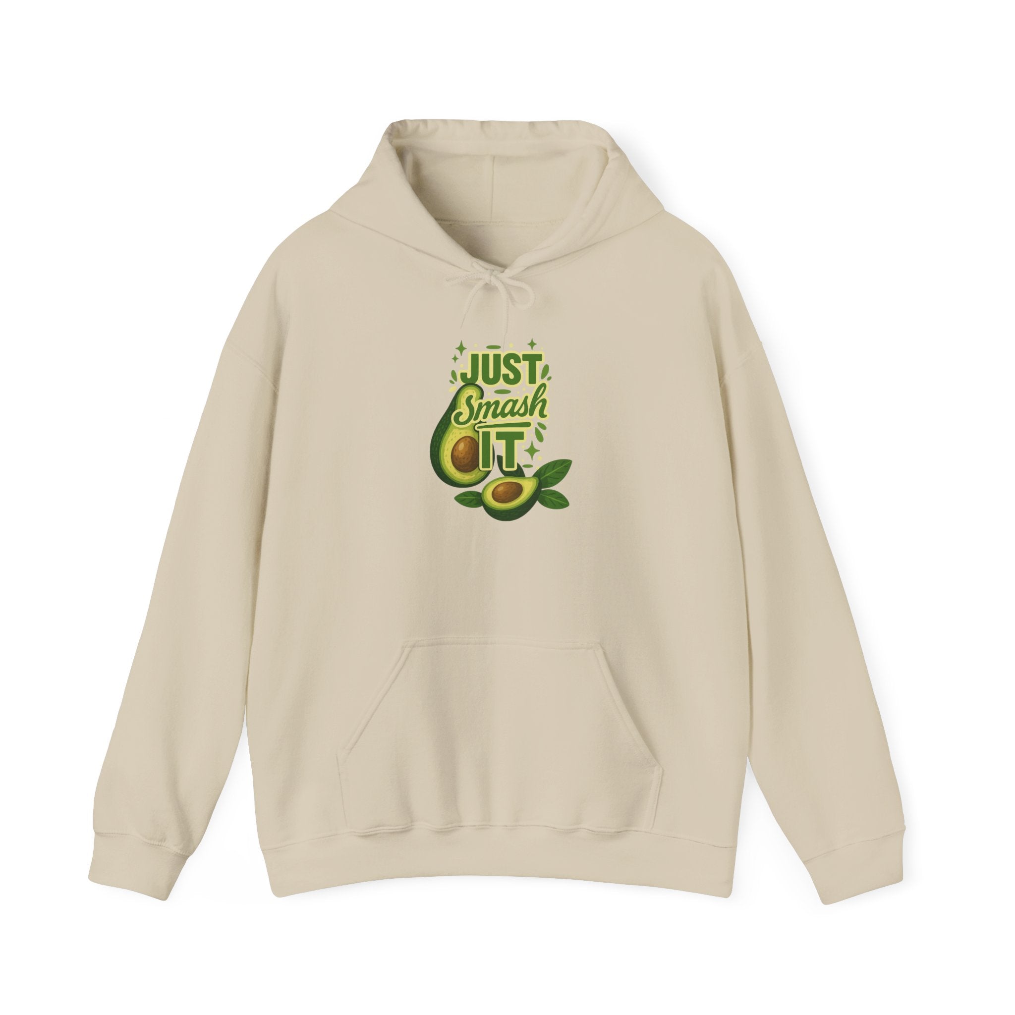 Avocado Lover Hoodie | Just Smash It Sweatshirt, Cute Foodie Gift, Cozy Casual Wear, Fall Fashion, Kitchen Decor