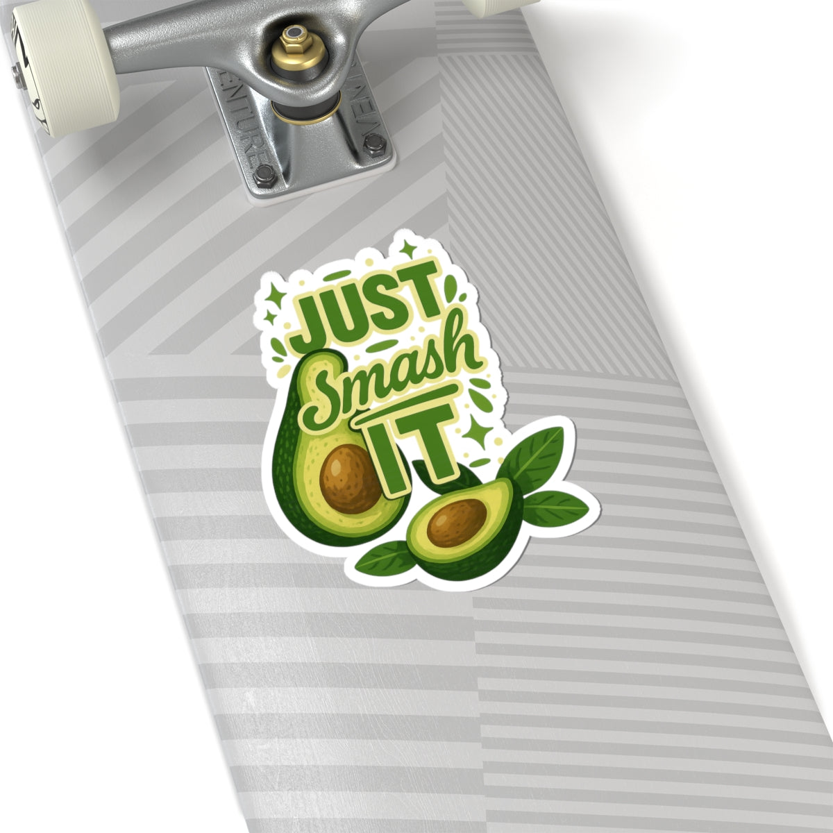 Avocado Kiss-Cut Stickers for Fun Decor, Just Smash It Design, Perfect for Laptops, Journals, Gifts, Party Favors, Wall Art