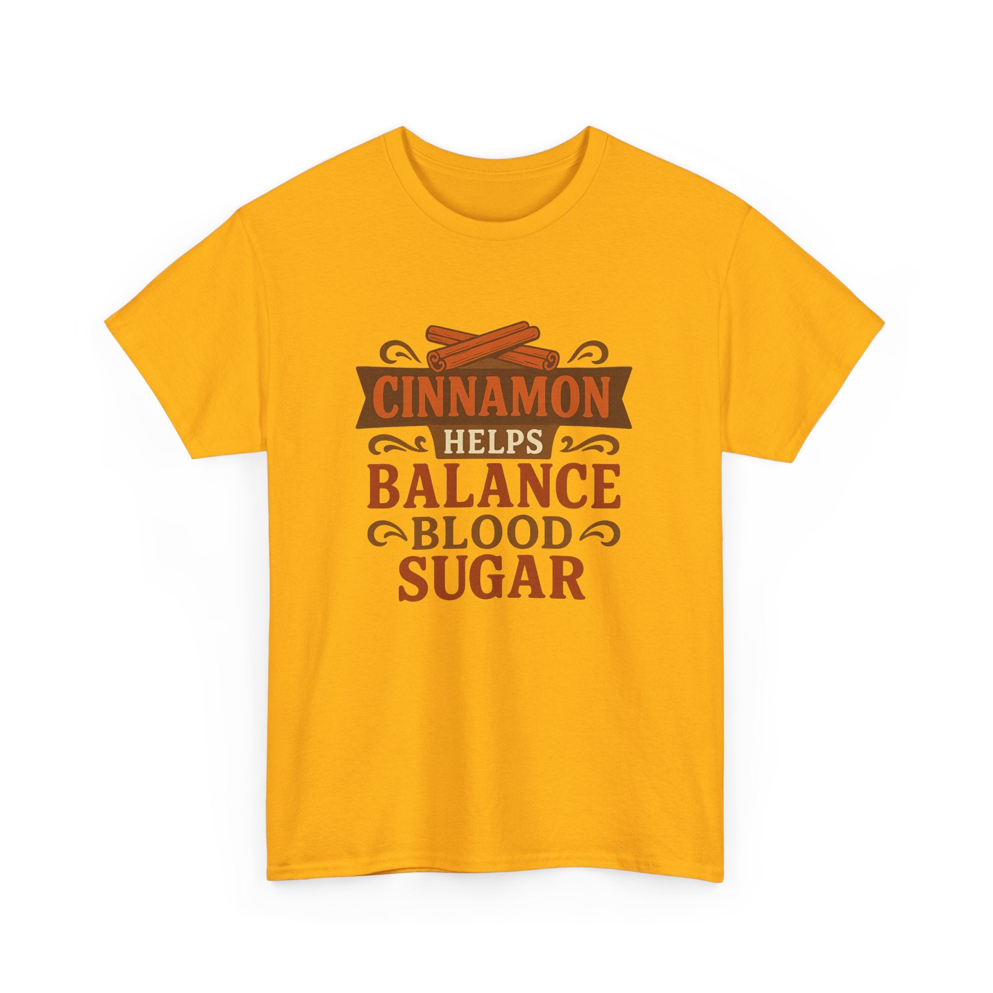 Cinnamon Wellness Tee - Balance Blood Sugar T-Shirt, Health Gift, Unisex Cotton Shirt, Herbal Remedies Apparel, Gift for Health Enthusiasts