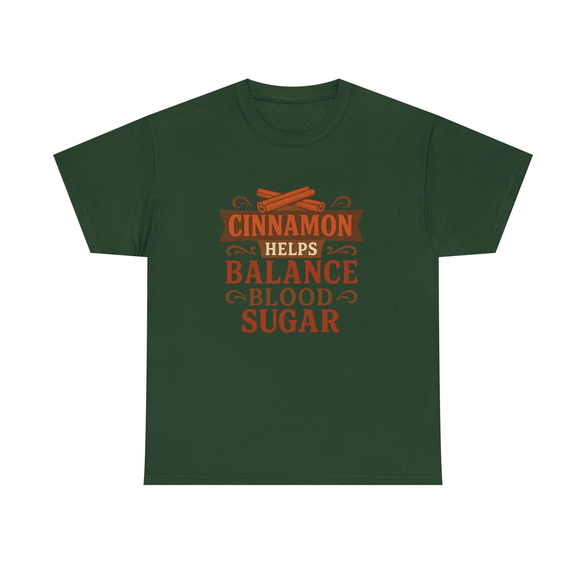 Cinnamon Wellness Tee - Balance Blood Sugar T-Shirt, Health Gift, Unisex Cotton Shirt, Herbal Remedies Apparel, Gift for Health Enthusiasts
