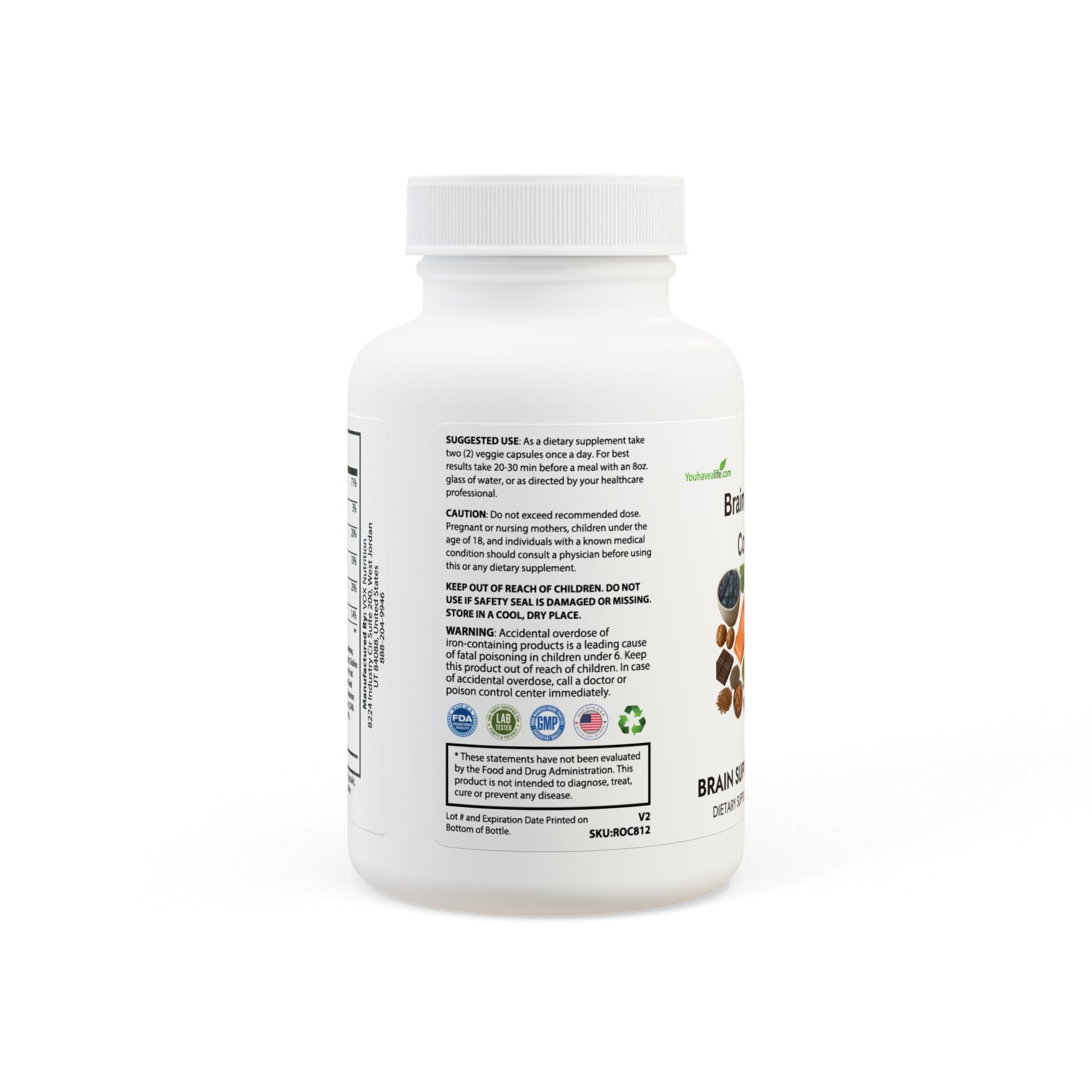 Brain Support Complex Supplement (60 Capsules)