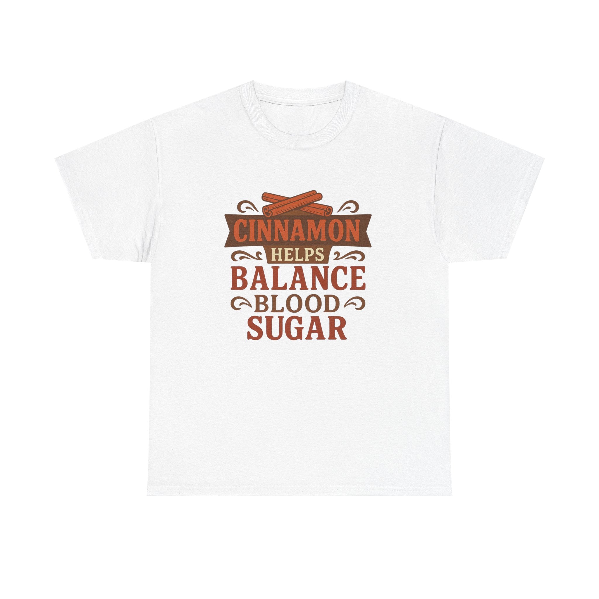 Cinnamon Wellness Tee - Balance Blood Sugar T-Shirt, Health Gift, Unisex Cotton Shirt, Herbal Remedies Apparel, Gift for Health Enthusiasts