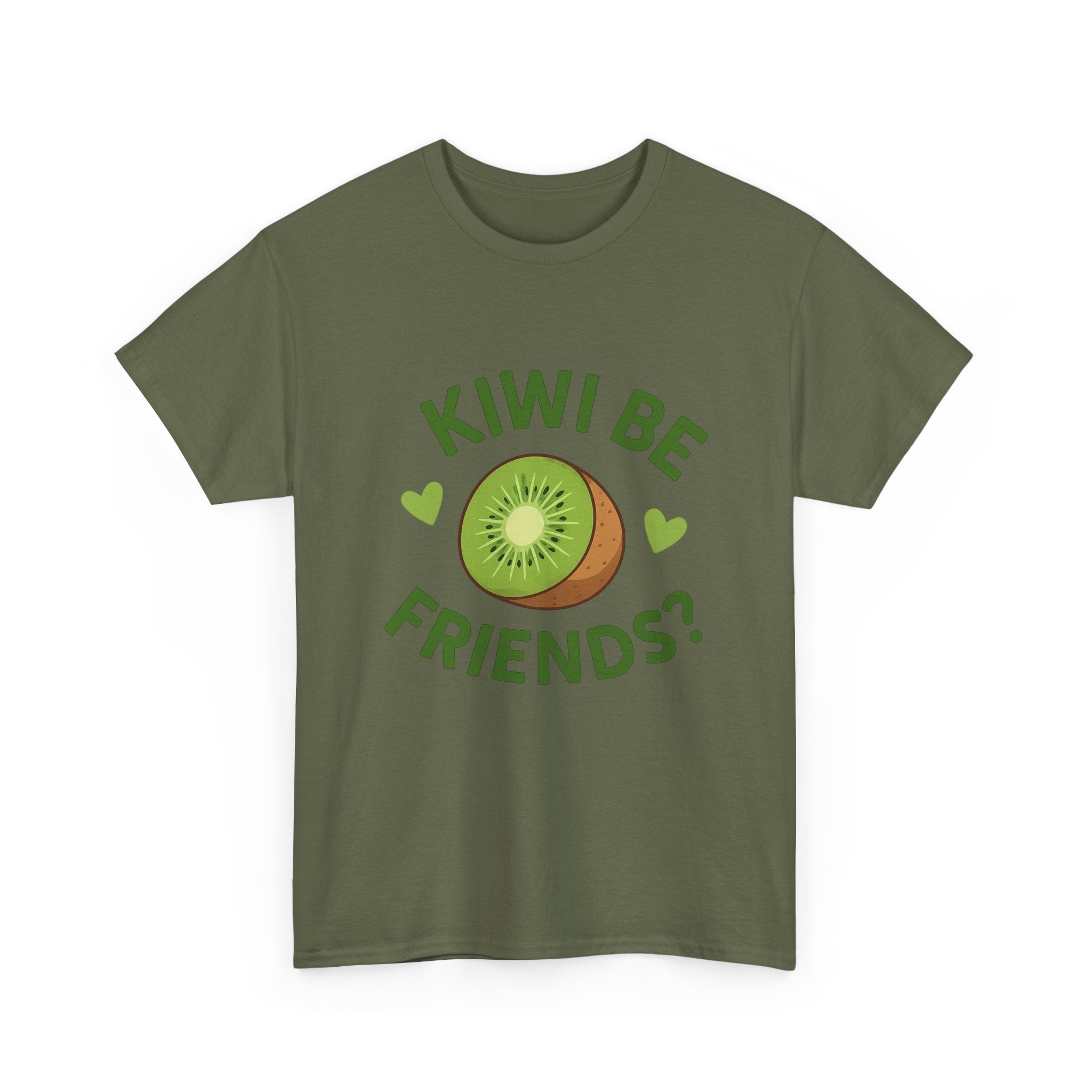 Cute Kiwi Friends Unisex Tee - Fun Graphic T-Shirt for Fruit Lovers, Perfect for Casual Wear, Gifts, Birthdays, and Summer