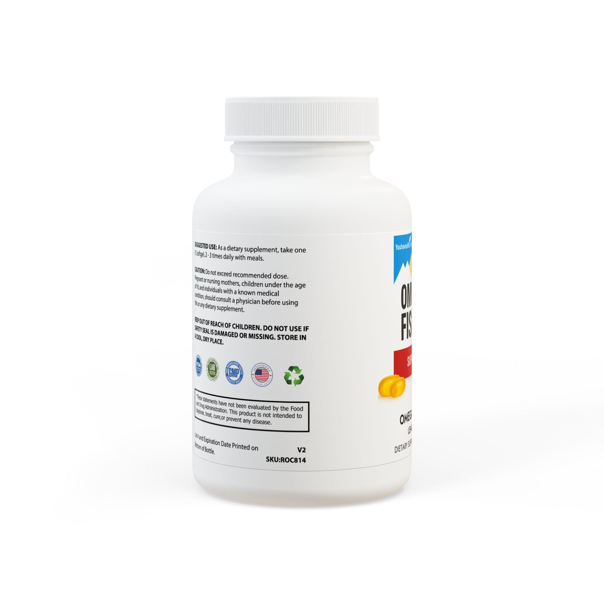 Omega 3 Fish Oil Supplement (60 Softgels)