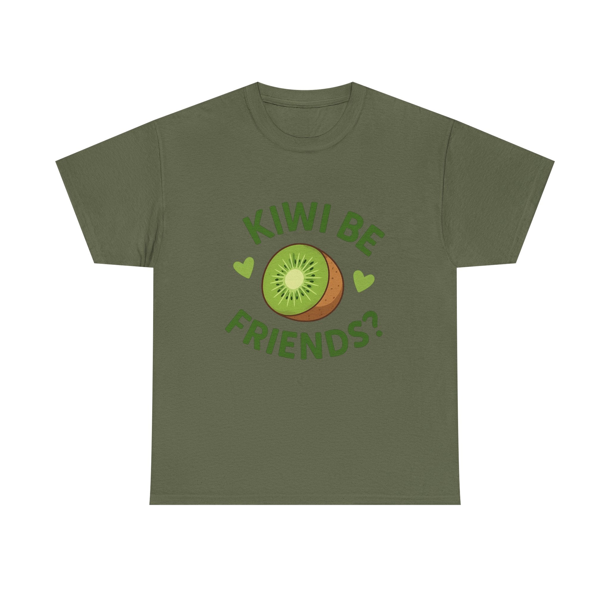 Cute Kiwi Friends Unisex Tee - Fun Graphic T-Shirt for Fruit Lovers, Perfect for Casual Wear, Gifts, Birthdays, and Summer