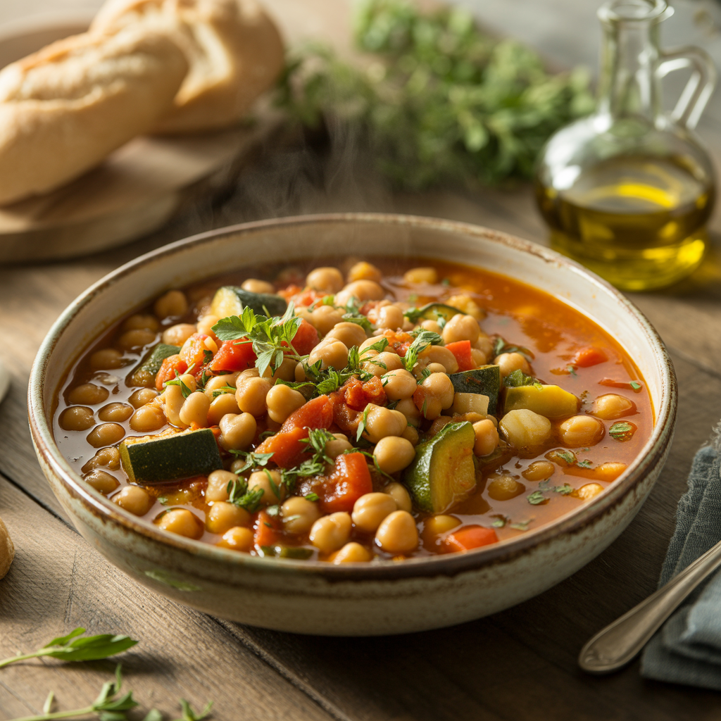 Mediterranean Chickpea &amp; Vegetable Stew: A Longevity Classic