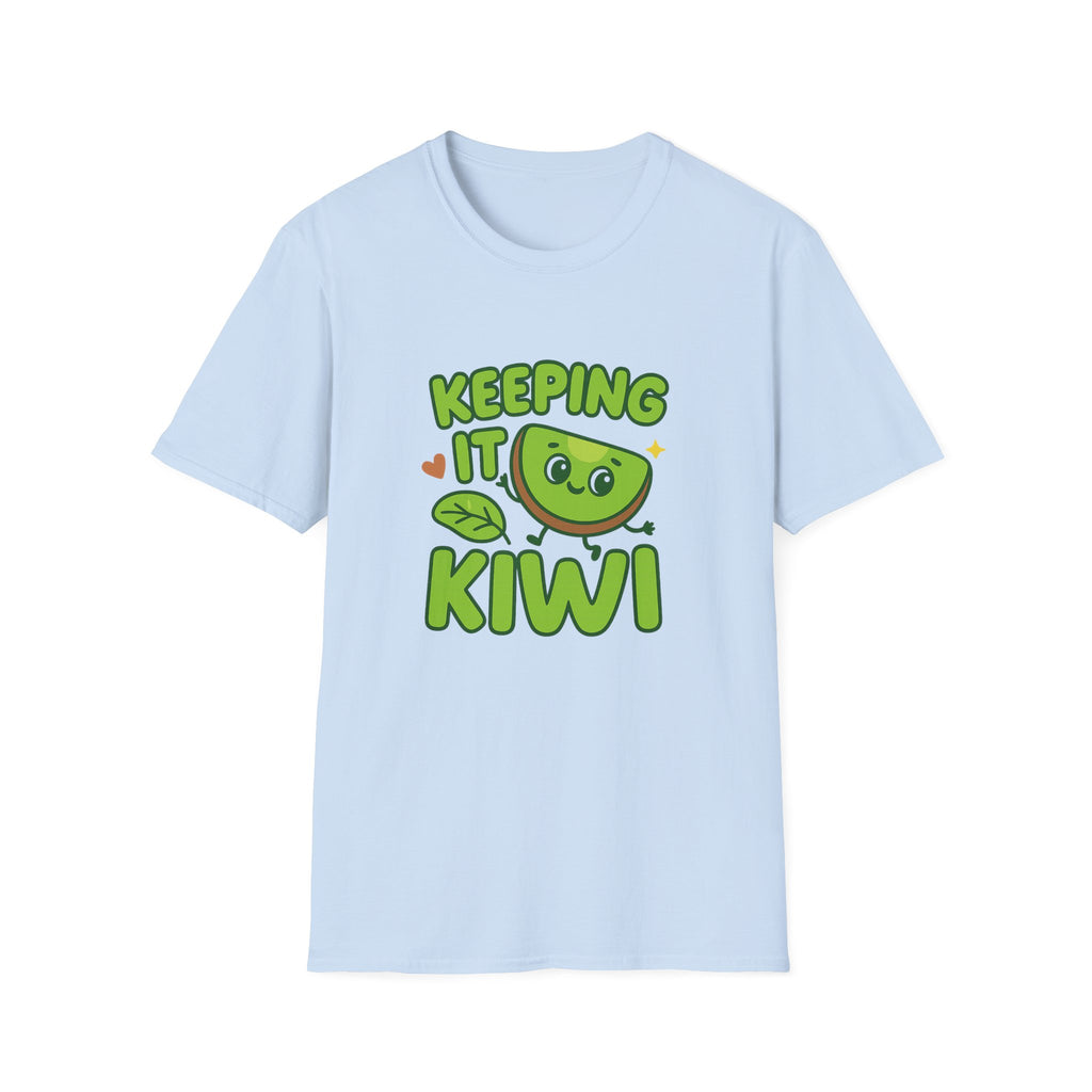 Whimsical Kiwi Graphic Tee | Funny Fruit Shirt, Eco-Friendly Gift, Summer Style, Casual Look, Gift for Fruit Lovers