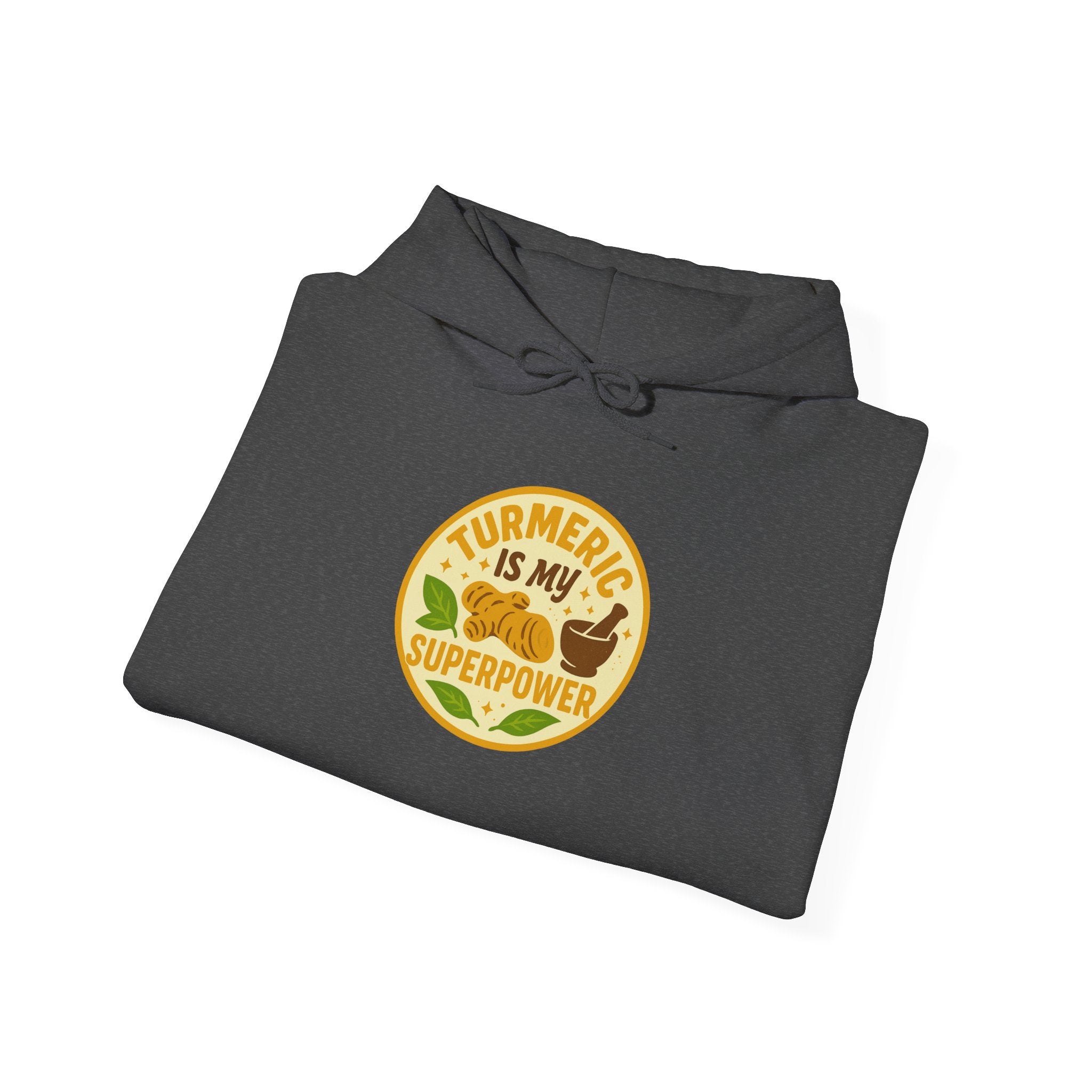 Turmeric Is My Superpower Sweatshirt | Unisex Heavy Blend Hoodie, Wellness Gift, Natural Living Apparel, Cozy Fashion, Healthy Lifestyle