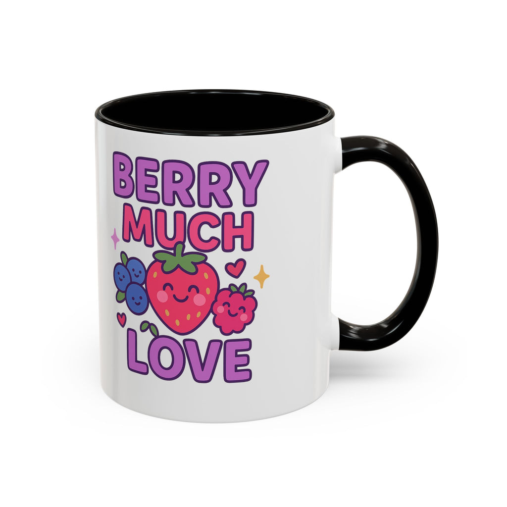 Berry Much Love Mug — Cute Fruit Cartoon Coffee Cup (11oz & 15oz)