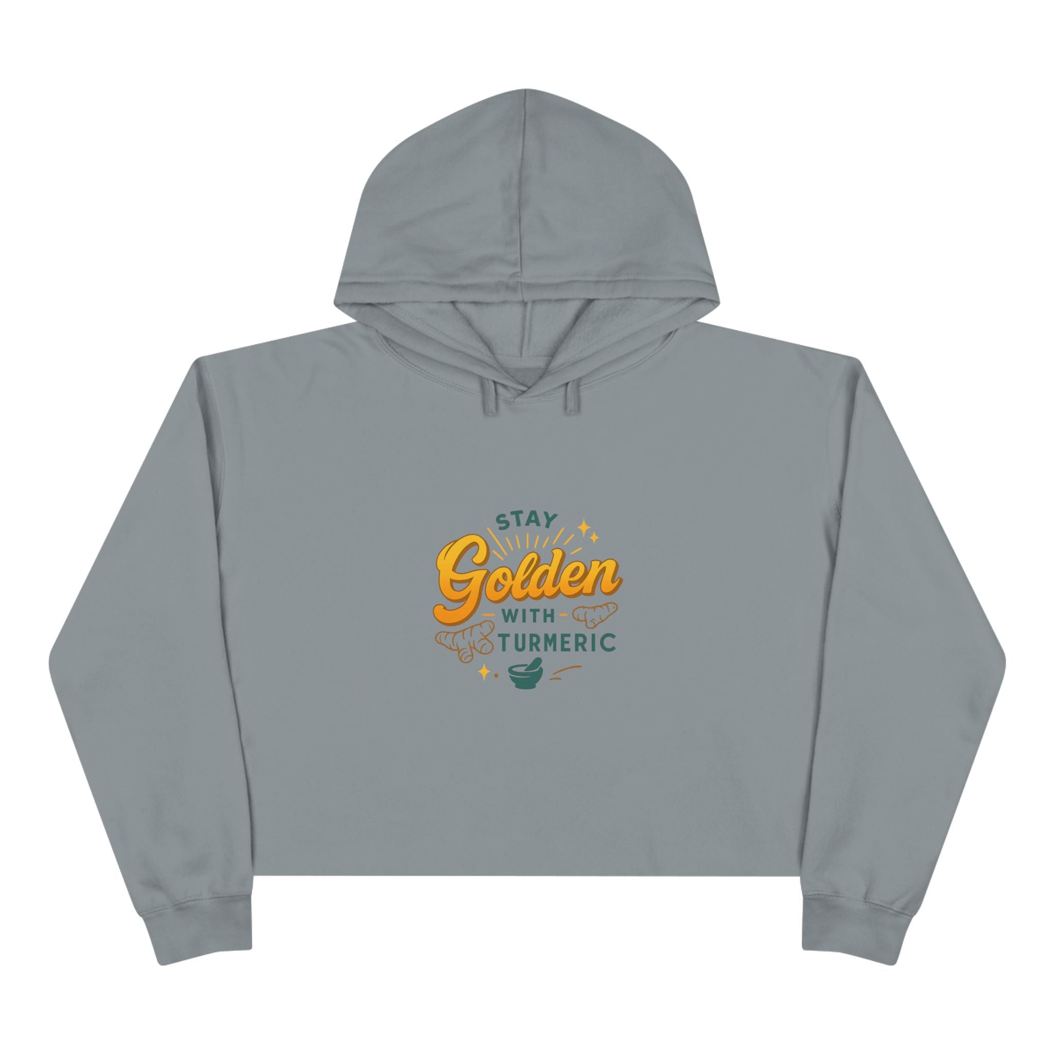 Stay Golden Crop Hoodie - Inspirational Gift for Health Enthusiasts, Trendy Activewear, Summer Fashion, Wellness Reminder, Gift for Friends