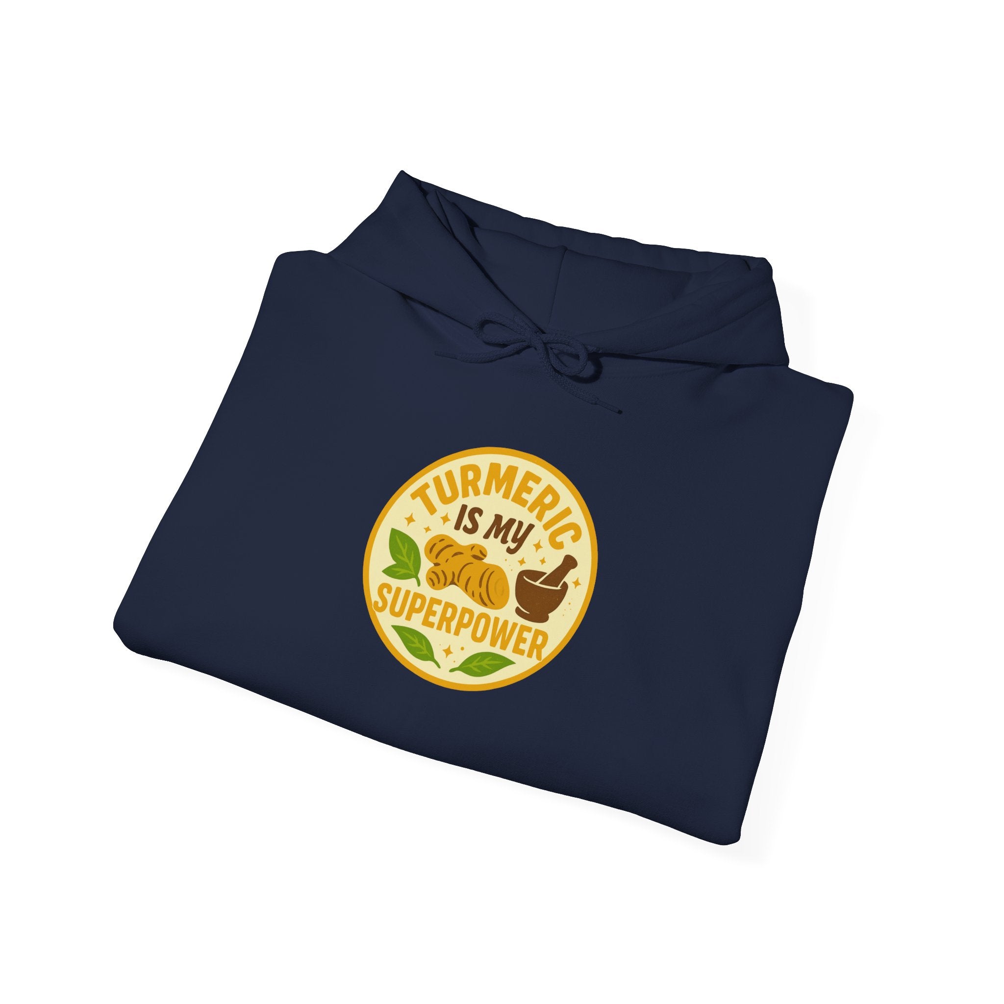 Turmeric Is My Superpower Sweatshirt | Unisex Heavy Blend Hoodie, Wellness Gift, Natural Living Apparel, Cozy Fashion, Healthy Lifestyle