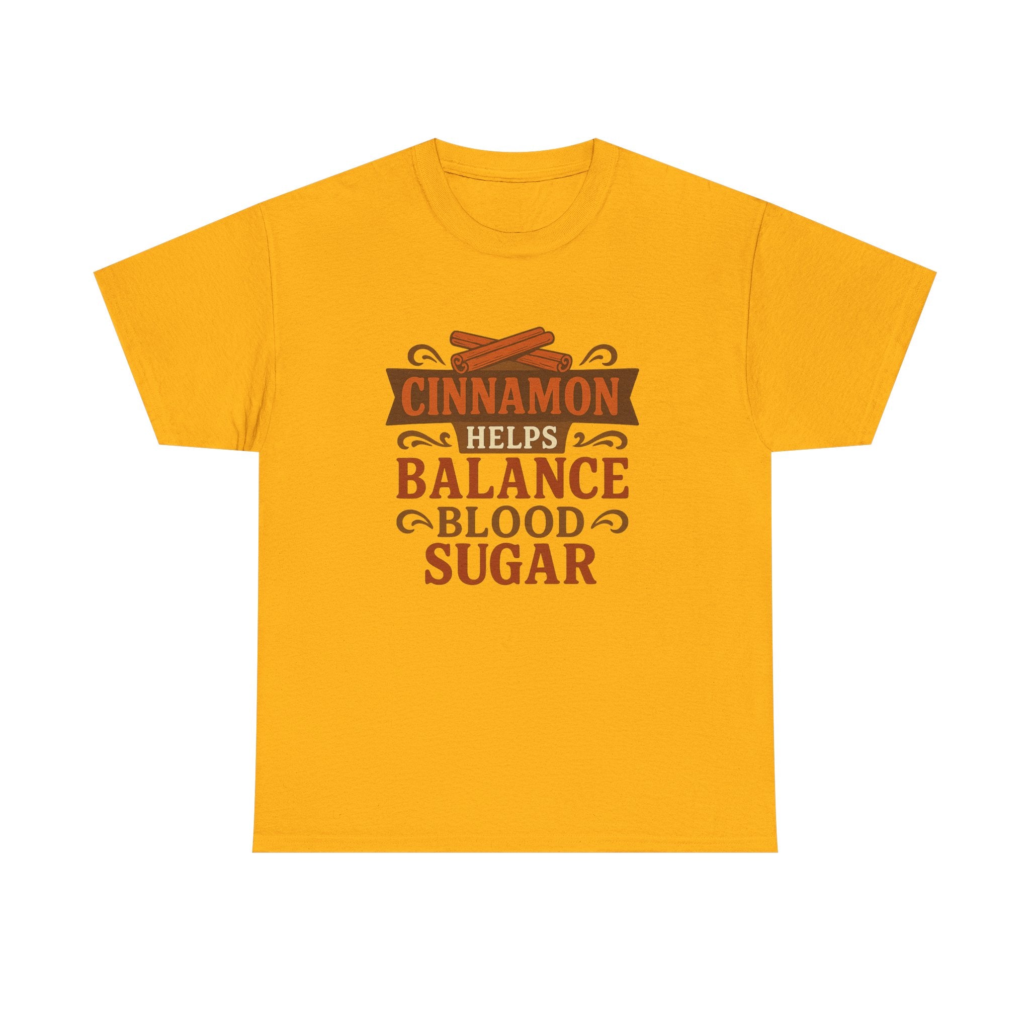 Cinnamon Wellness Tee - Balance Blood Sugar T-Shirt, Health Gift, Unisex Cotton Shirt, Herbal Remedies Apparel, Gift for Health Enthusiasts