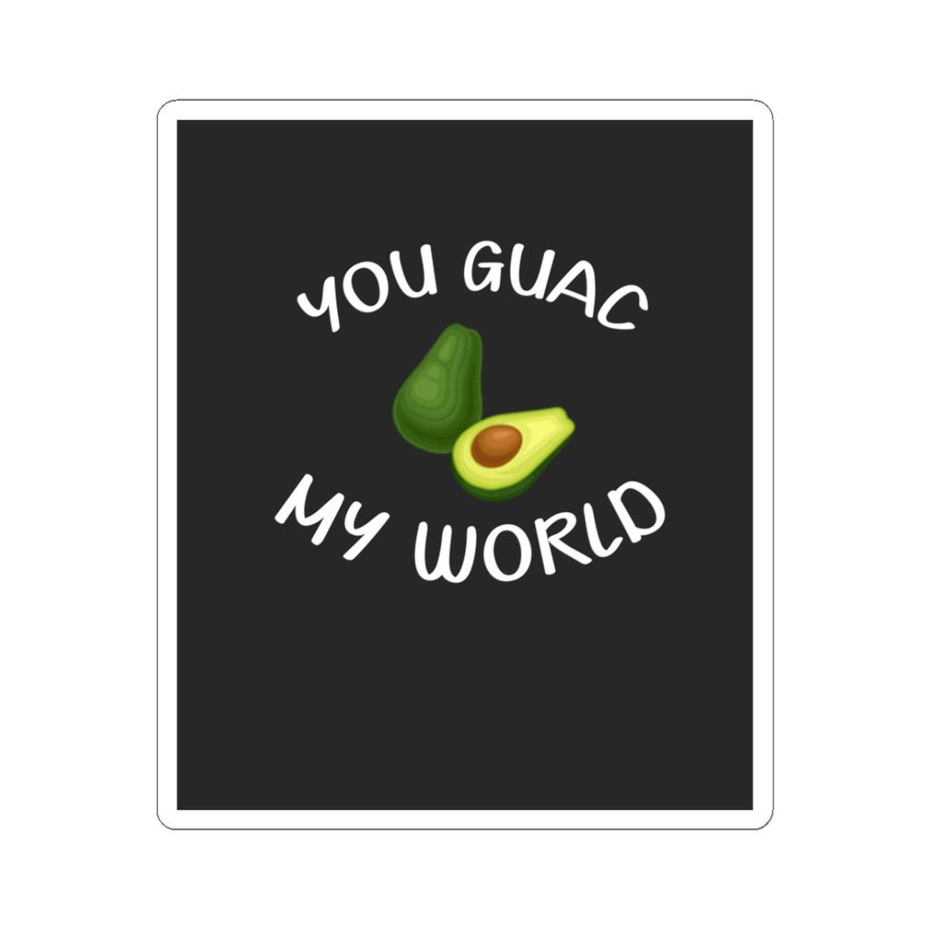 Avocado Kiss-Cut Stickers, Funny Avocado Art, Cute Sticker for Laptop, Gift for Food Lovers, Kitchen Decor, Humor Stickers