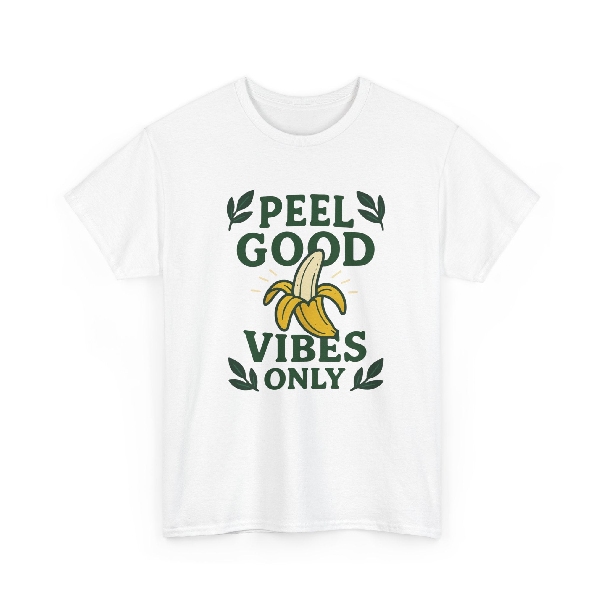 Peel Good Vibes Only Tee, Fun Casual T-Shirt, Summer Vibes Shirt, Gift for Banana Lovers, Cute Graphic Tee
