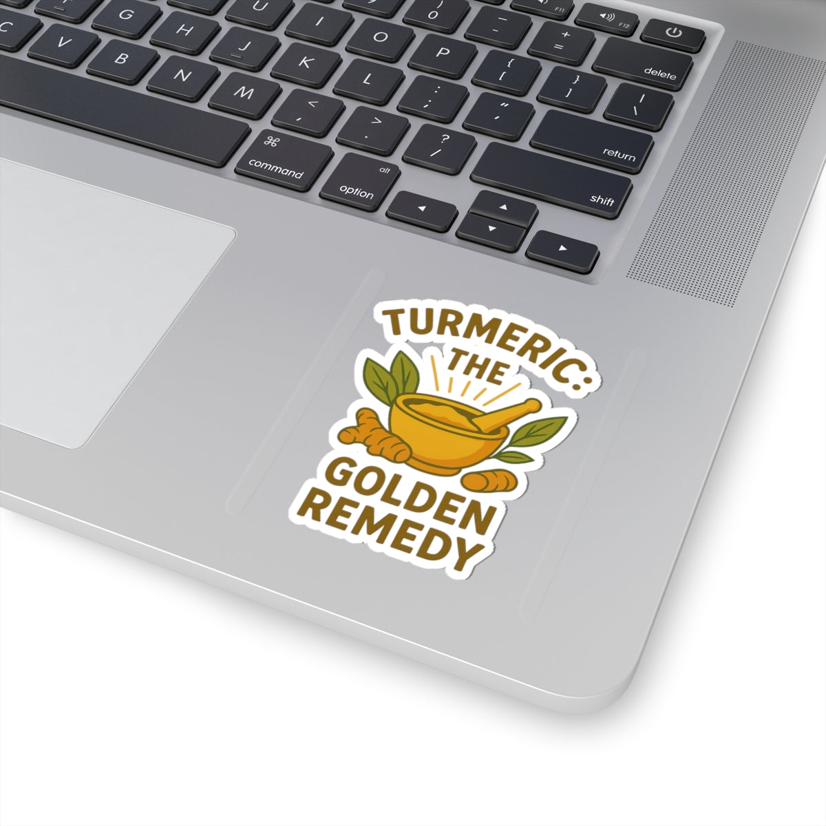 Turmeric Golden Remedy Stickers | Wellness Decor, Herbal Art, Kitchen Gifts, Nature Lovers, Plant-Based Inspiration