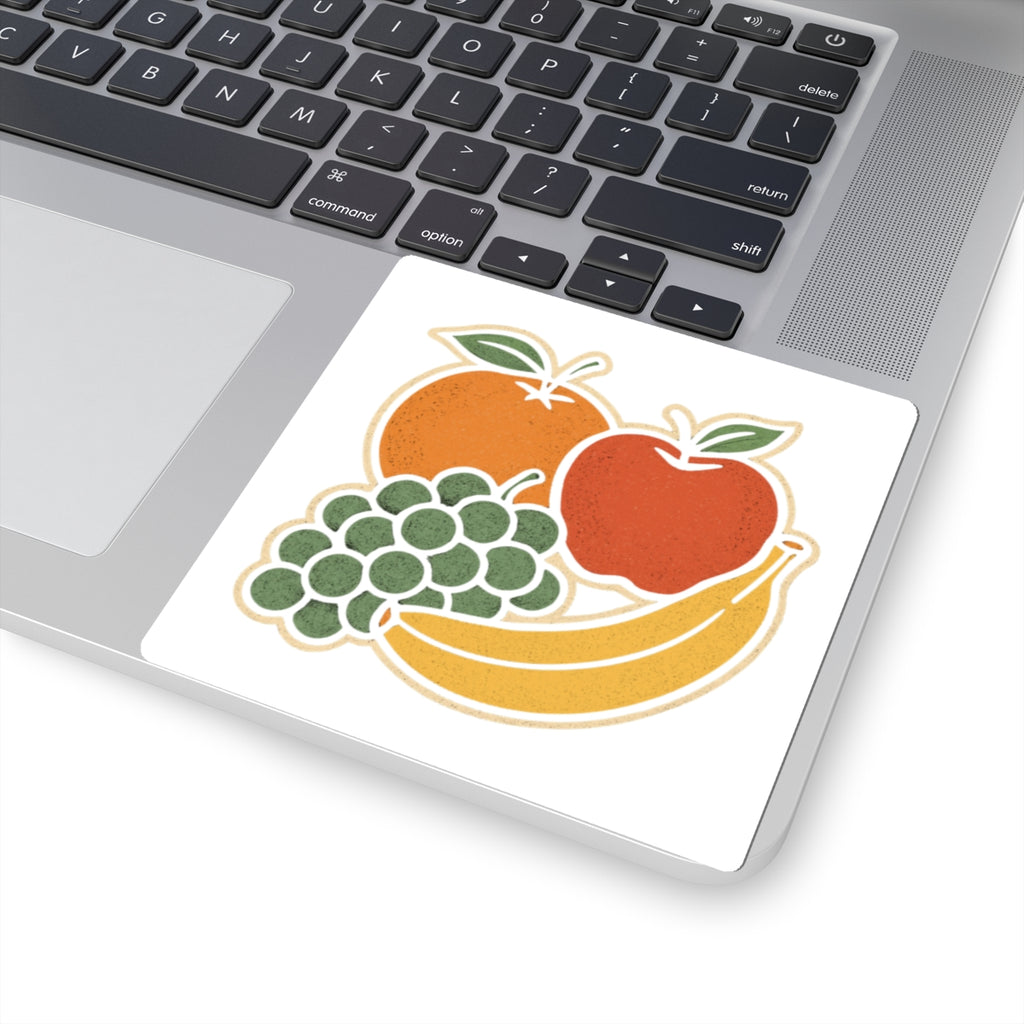 Fruit-Themed Kiss-Cut Stickers - Perfect for Scrapbooking, Laptop Decals, Gift Wrap, Journals, and More!
