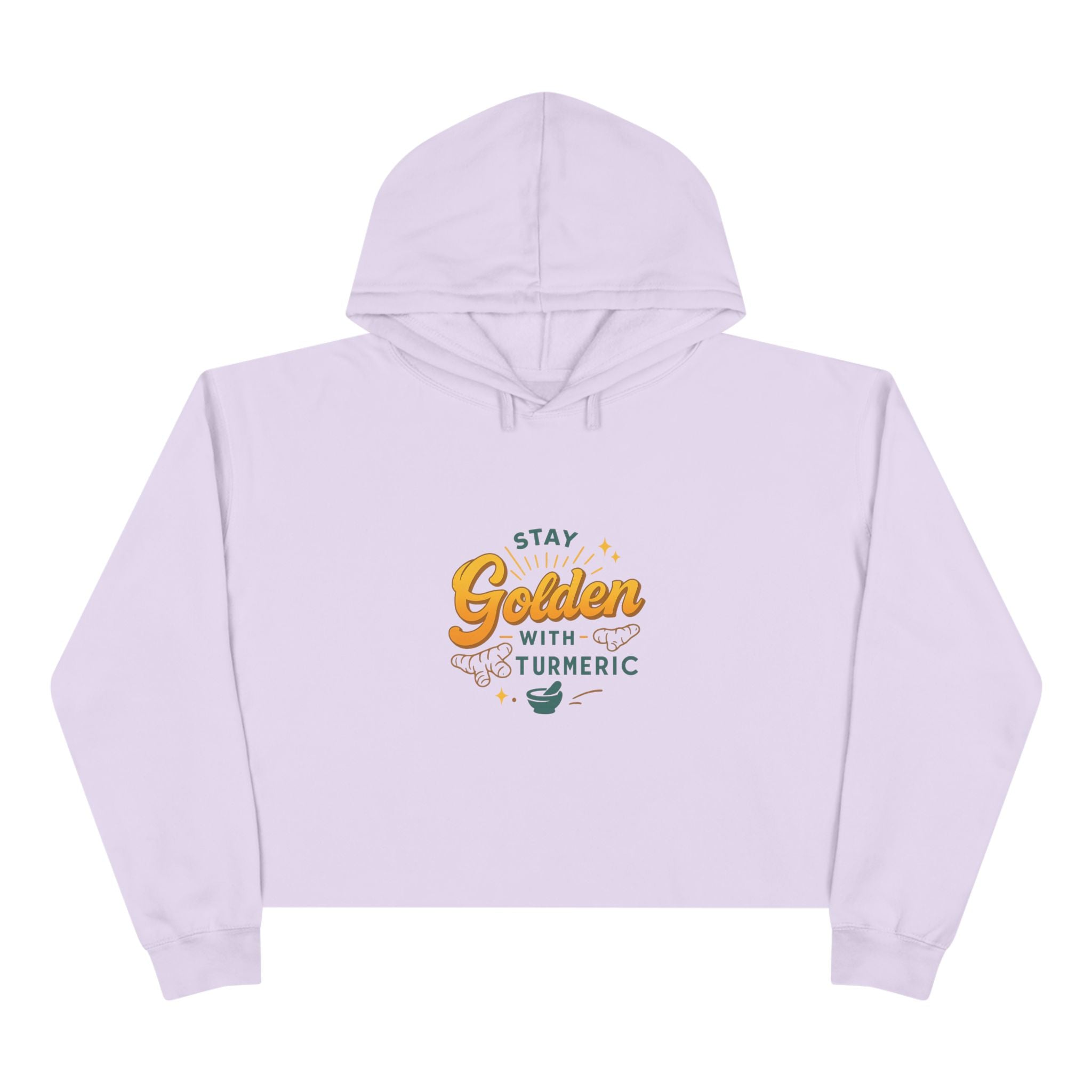 Stay Golden Crop Hoodie - Inspirational Gift for Health Enthusiasts, Trendy Activewear, Summer Fashion, Wellness Reminder, Gift for Friends