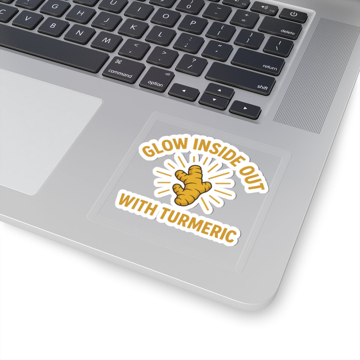 Turmeric Glow Stickers - Wellness, Motivational Decor, Cute Laptop Stickers, Self-Care Gift, Journal Accessories