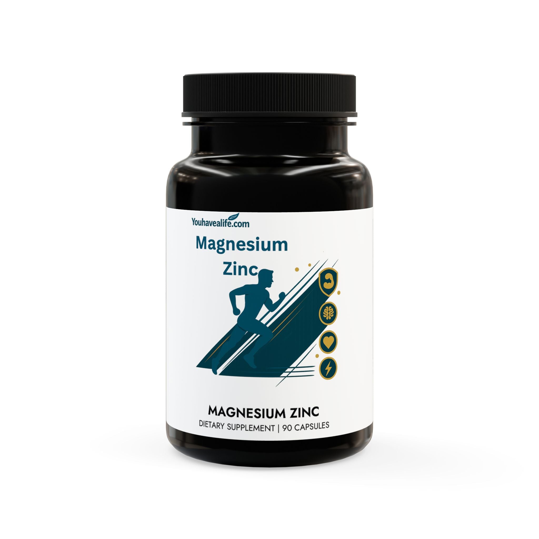 Magnesium Zinc Supplement (90 Capsules)