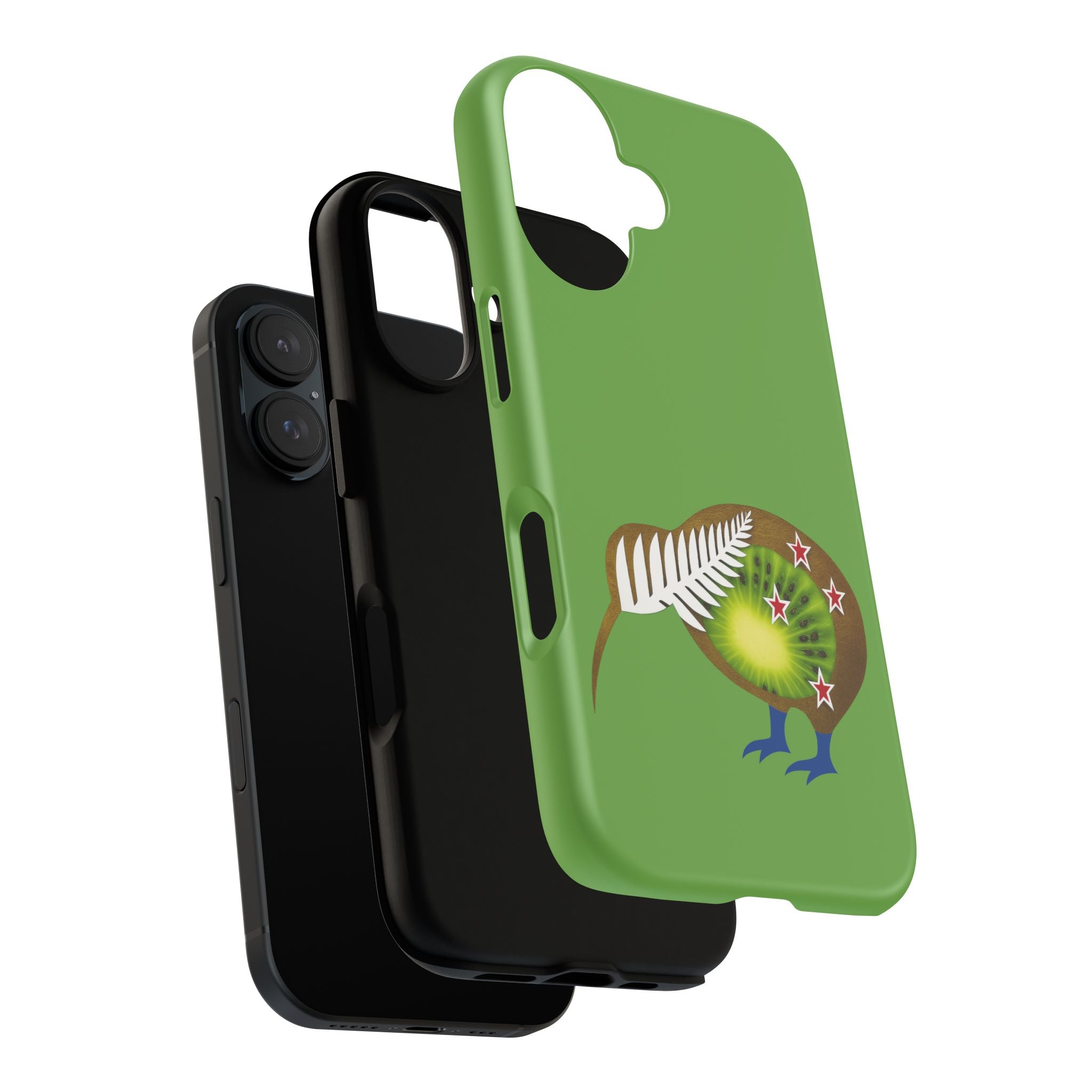 Kiwi Bird Phone Case – New Zealand Fern & Stars Protective iPhone Cover