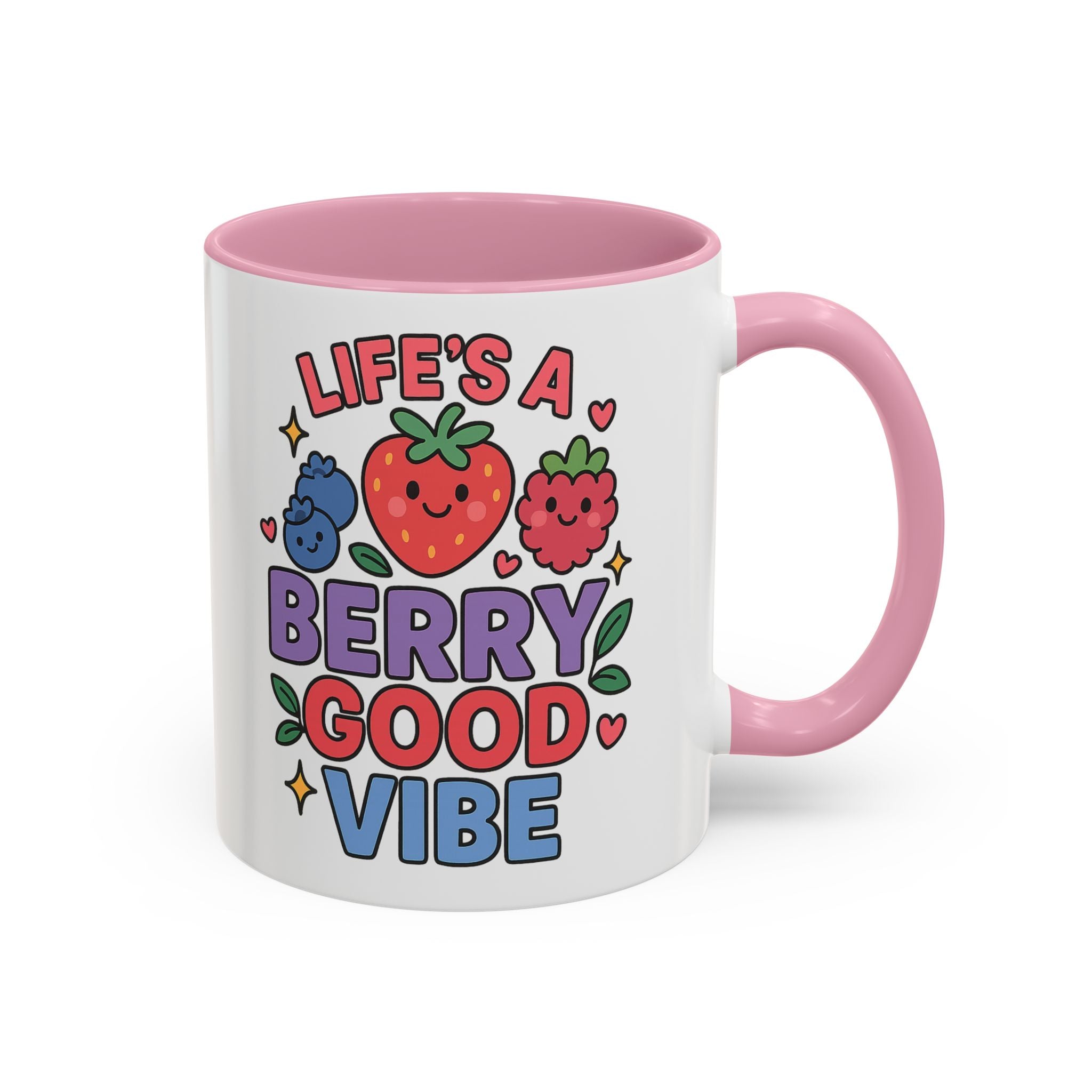 Berry Good Vibe Mug — Cute Fruit Illustration Coffee Cup (11oz & 15oz)