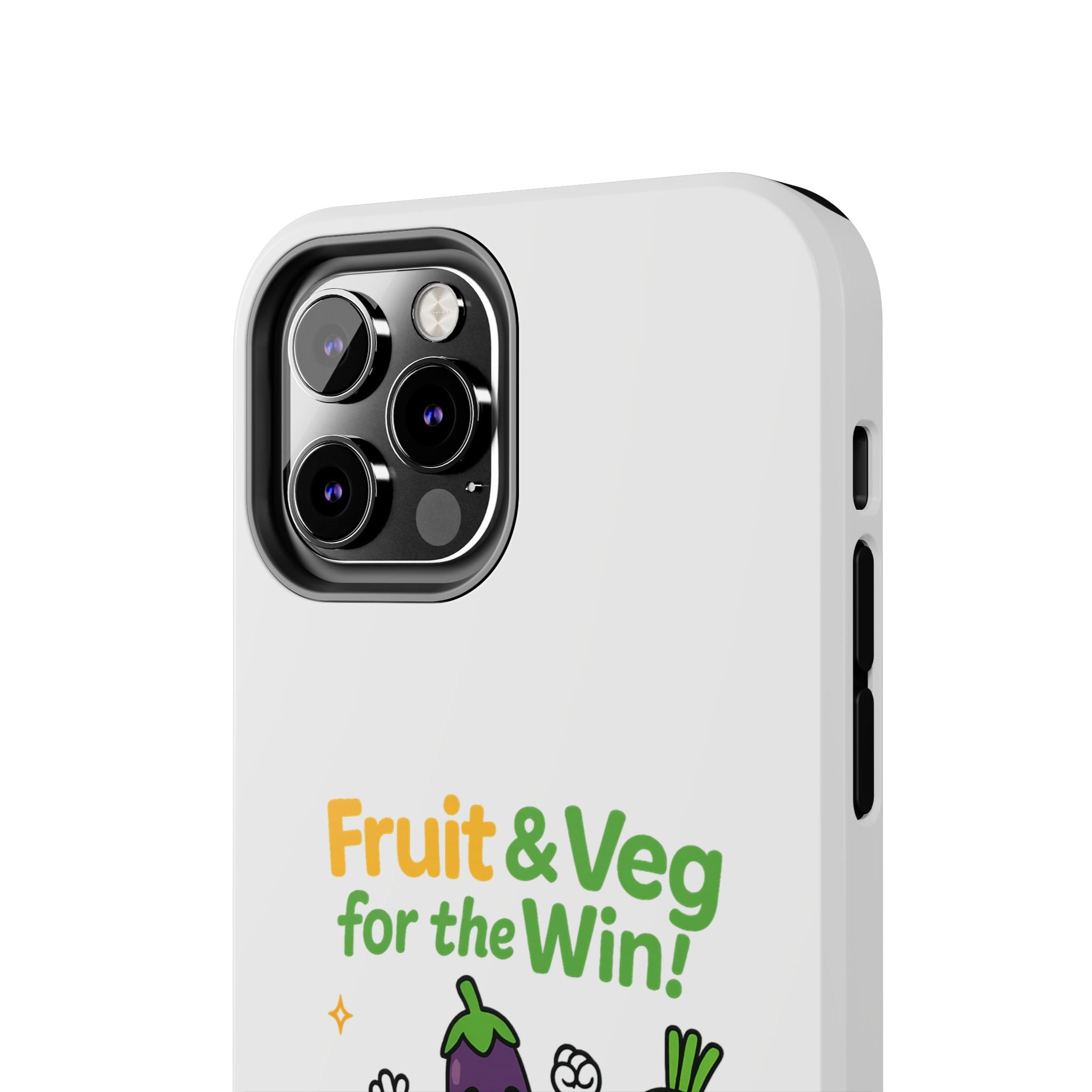 Phone Case — "Fruit & Veg for the Win!" Cute Healthy Veggie Design